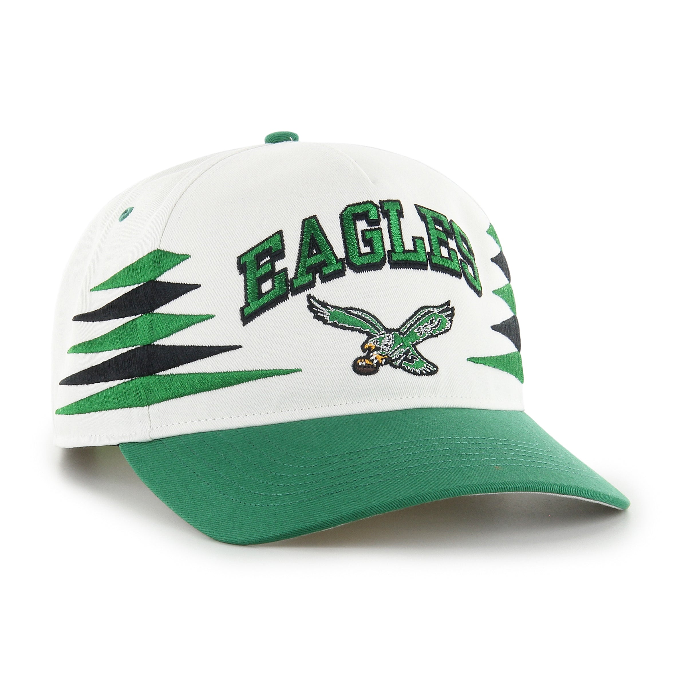 Philadelphia Eagles NFL 47 Brand Men's White Diamond Hitch Snapback Hat