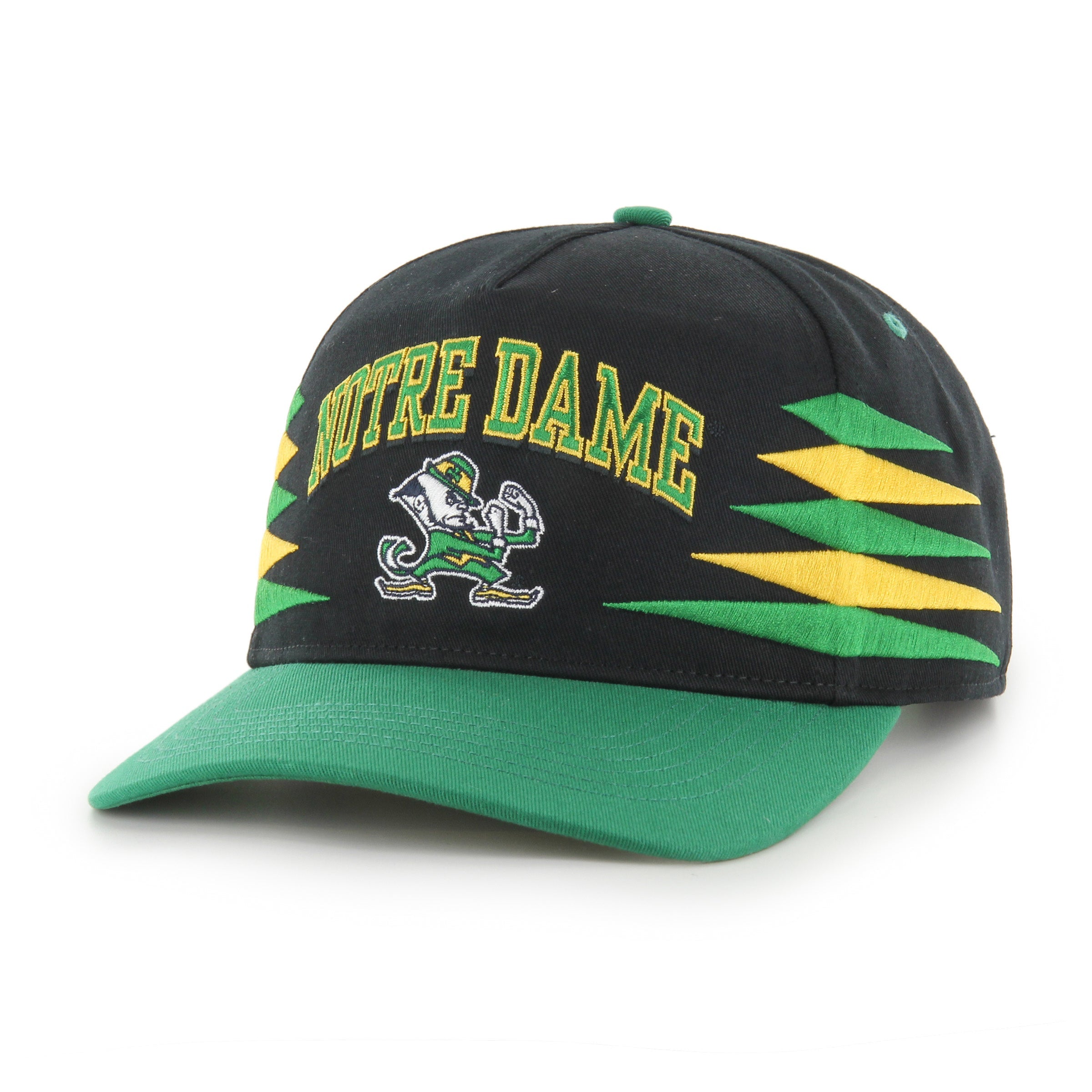 Notre Dame Fighting Irish NCAA 47 Brand Men's Black Diamond Hitch Snapback Hat