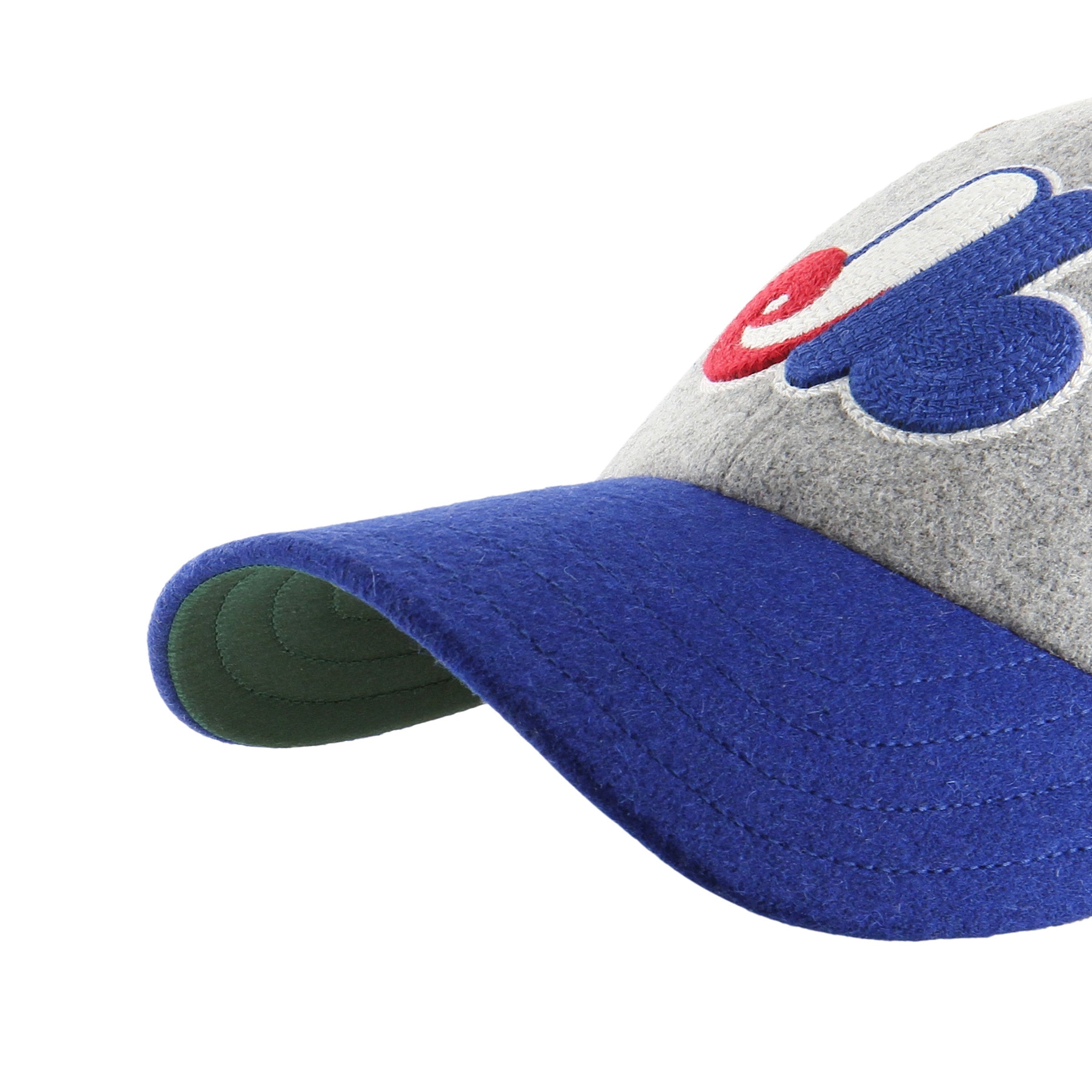 Montreal Expos MLB 47 Brand Men's Grey Felt Brocke Clean Up Adjustable Hat