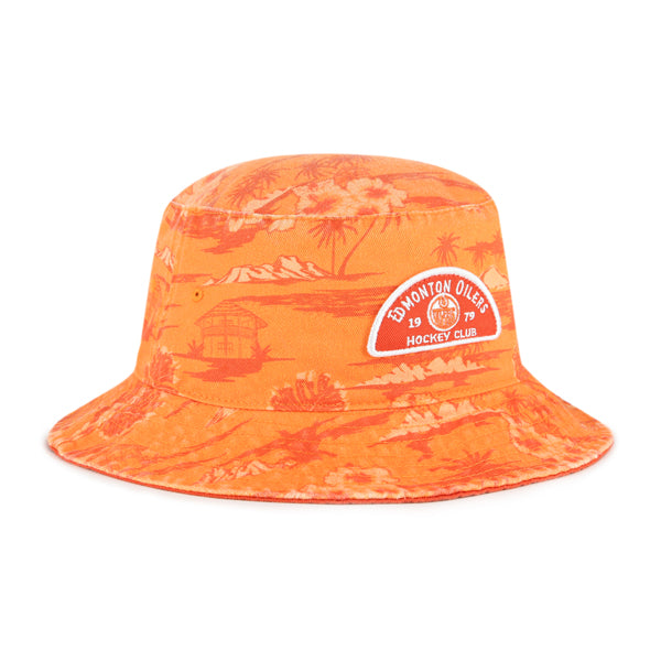 Edmonton Oilers NHL 47 Brand Men's Orange Fiji Bucket Hat