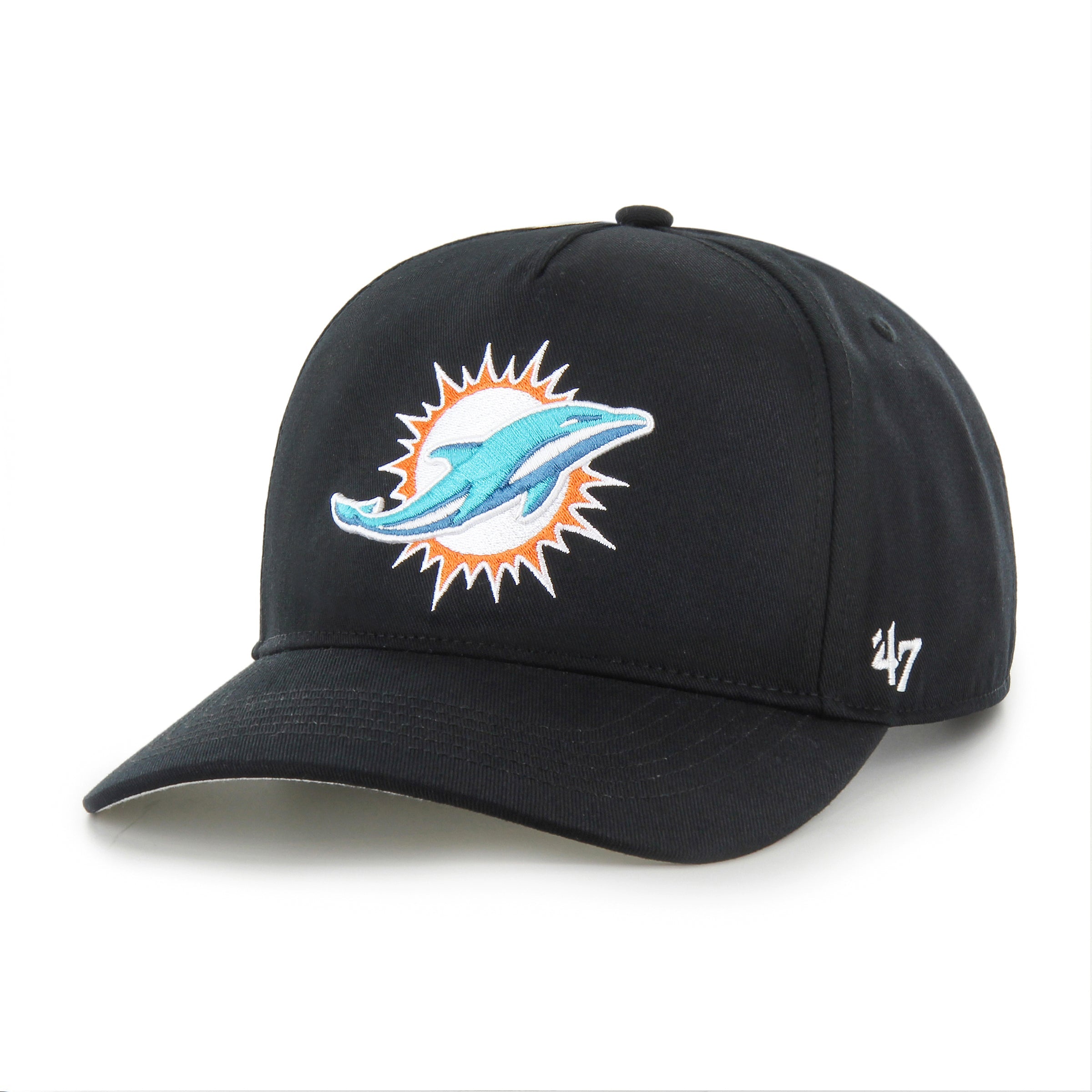 Miami Dolphins NFL 47 Brand Men's Black Hitch Adjustable Hat