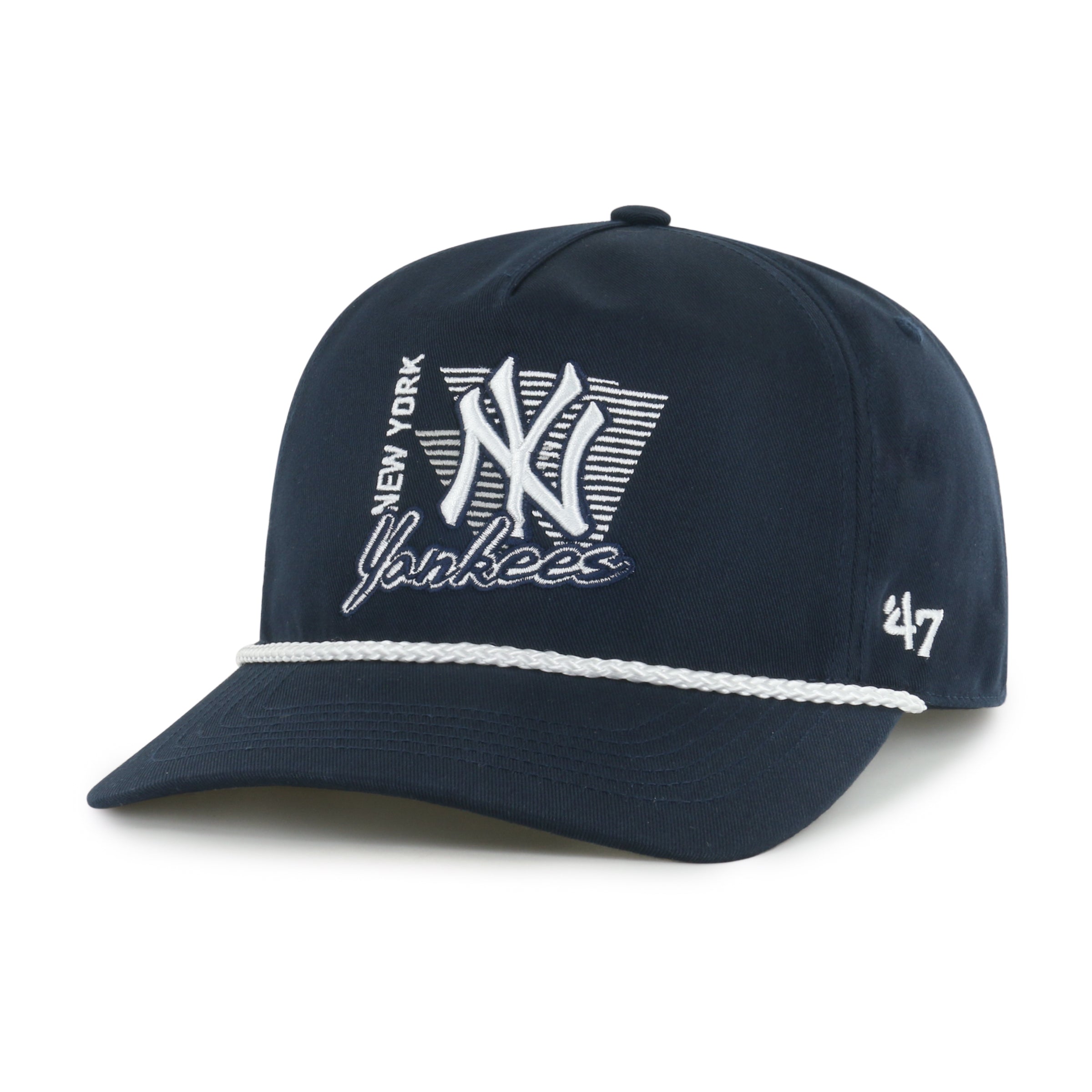 New York Yankees MLB 47 Brand Men's Navy Splint Rope Hitch Snapback Hat