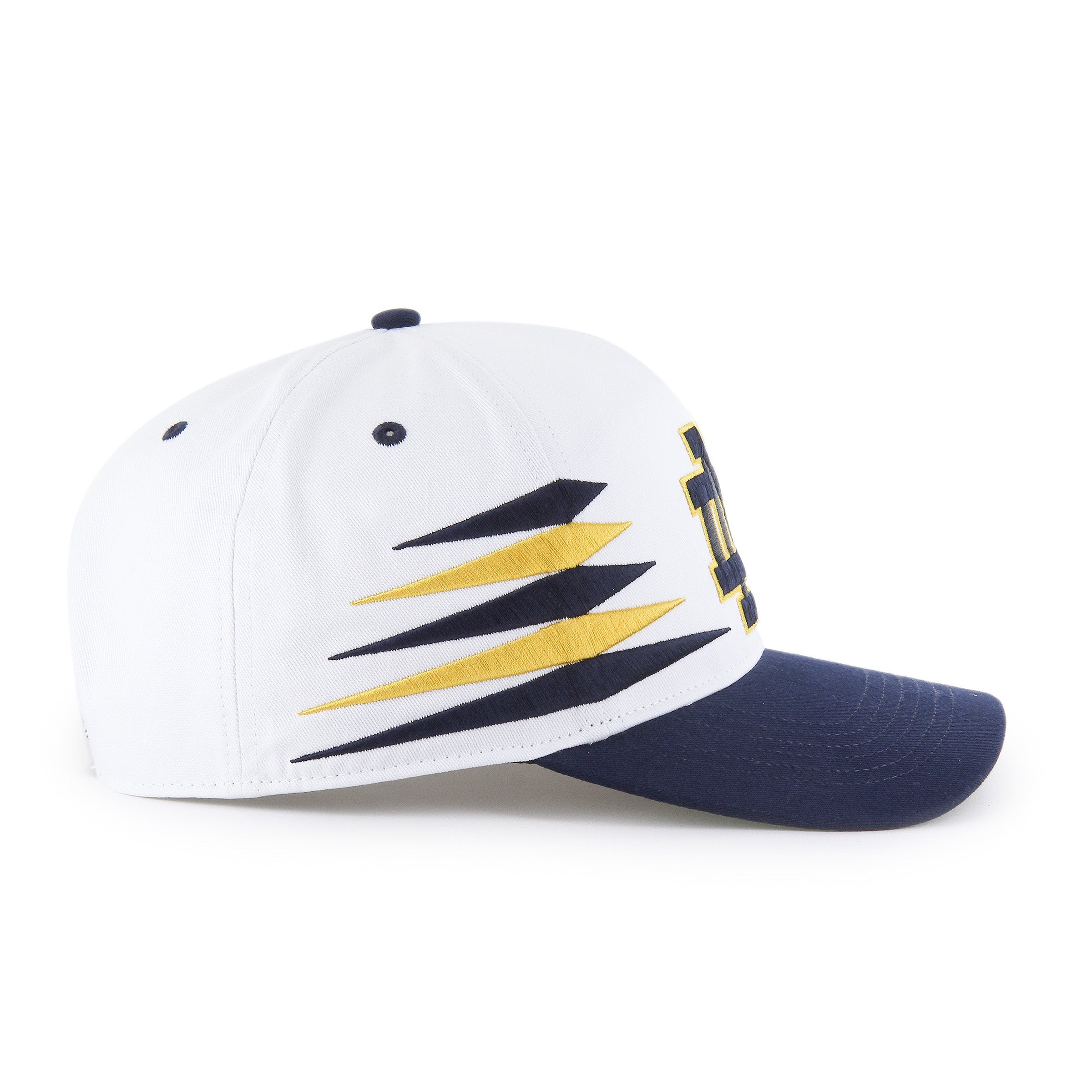 Notre Dame Fighting Irish NCAA 47 Brand Men's White Diamond Hitch Snapback Hat