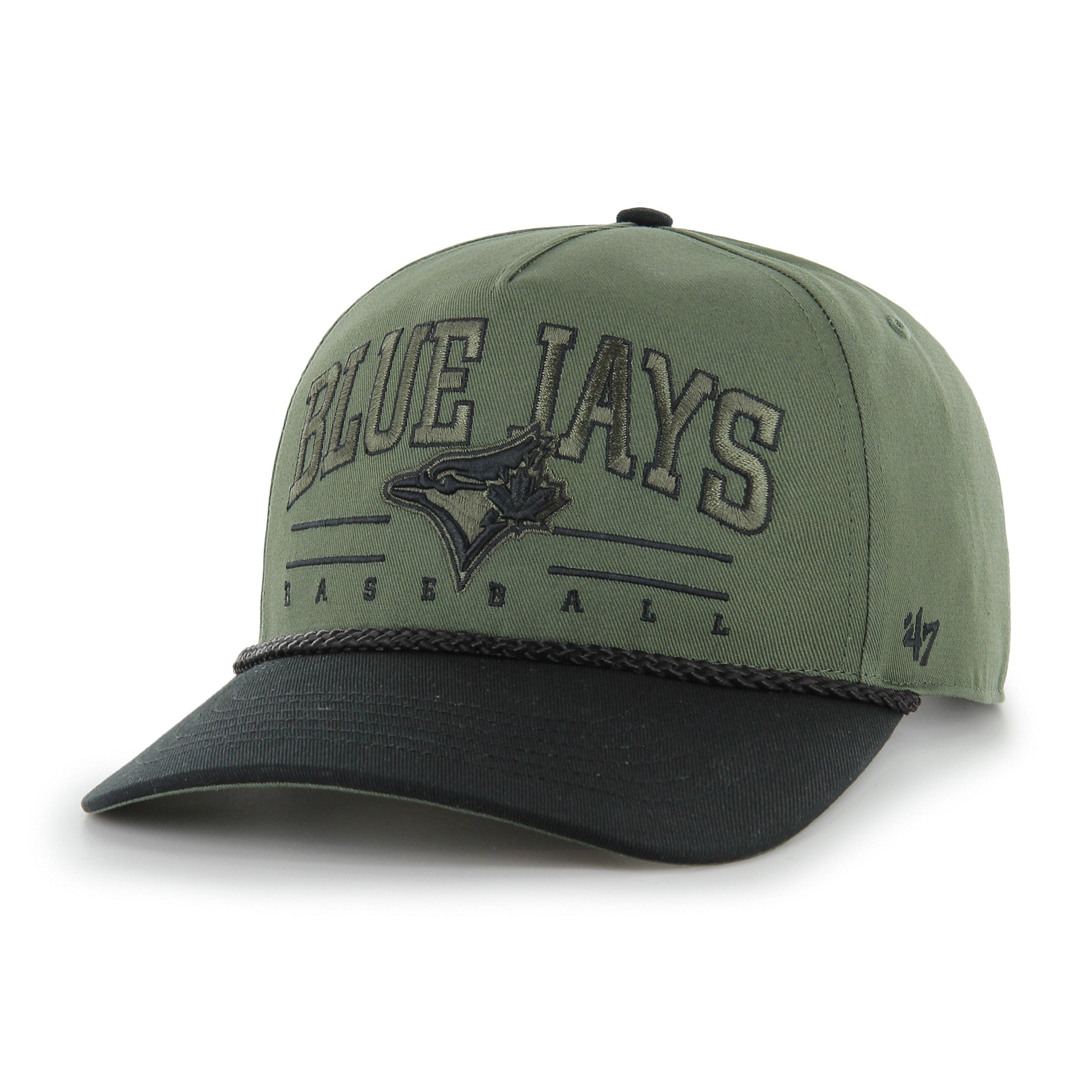 Toronto Blue Jays MLB 47 Brand Men's Green Roscoe Rope Option Hitch Adjustable Hat