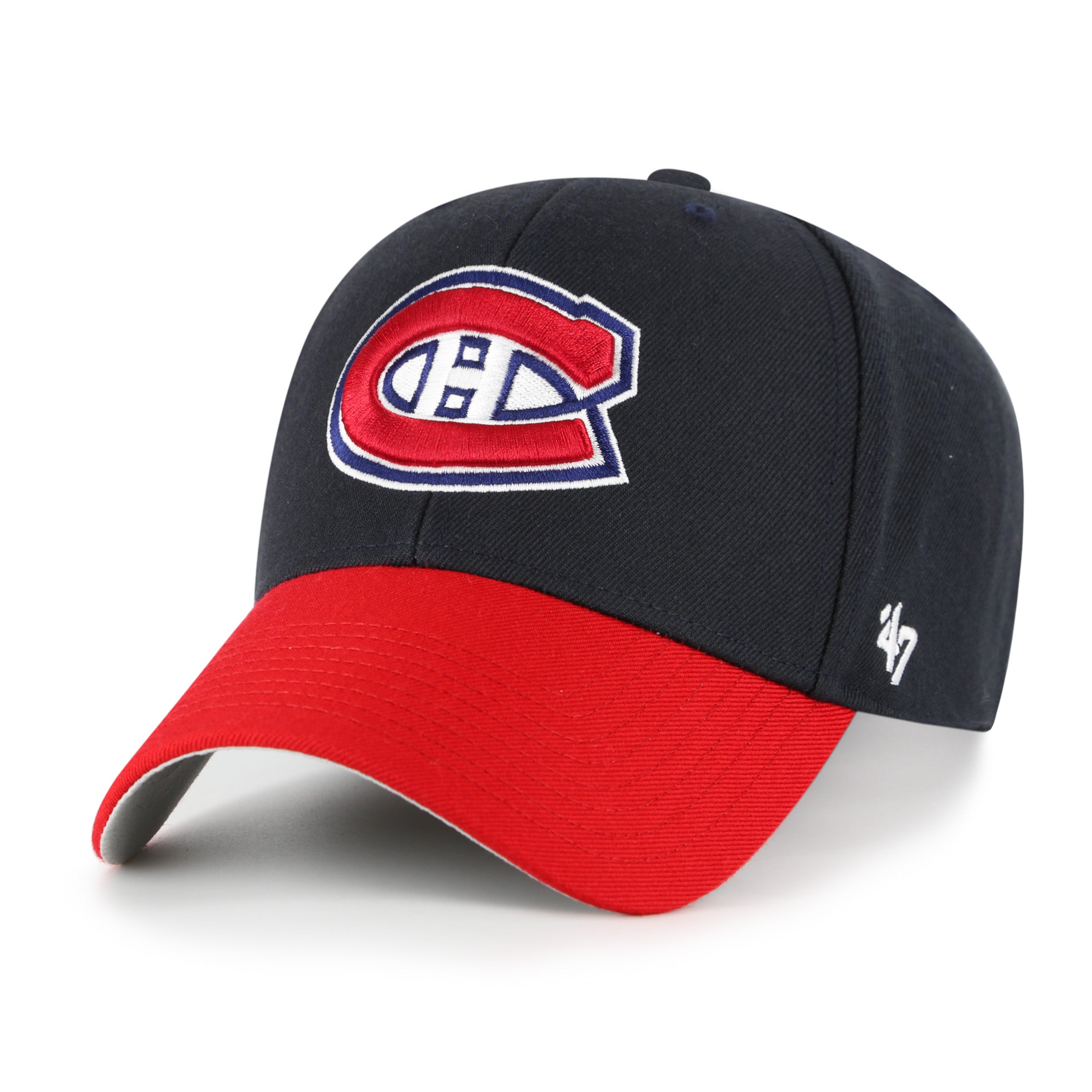 Montreal Canadiens NHL 47 Brand Men's Navy/Red Two Tone MVP Adjustable Hat