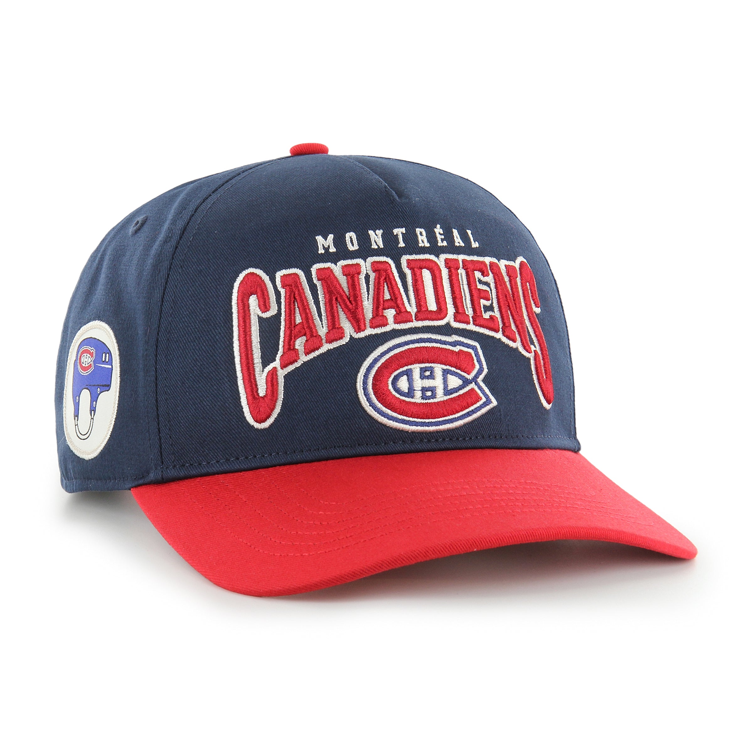 Montreal Canadiens NHL 47 Brand Men's Navy/Red Hard Hat Arch Hitch Snapback Hat