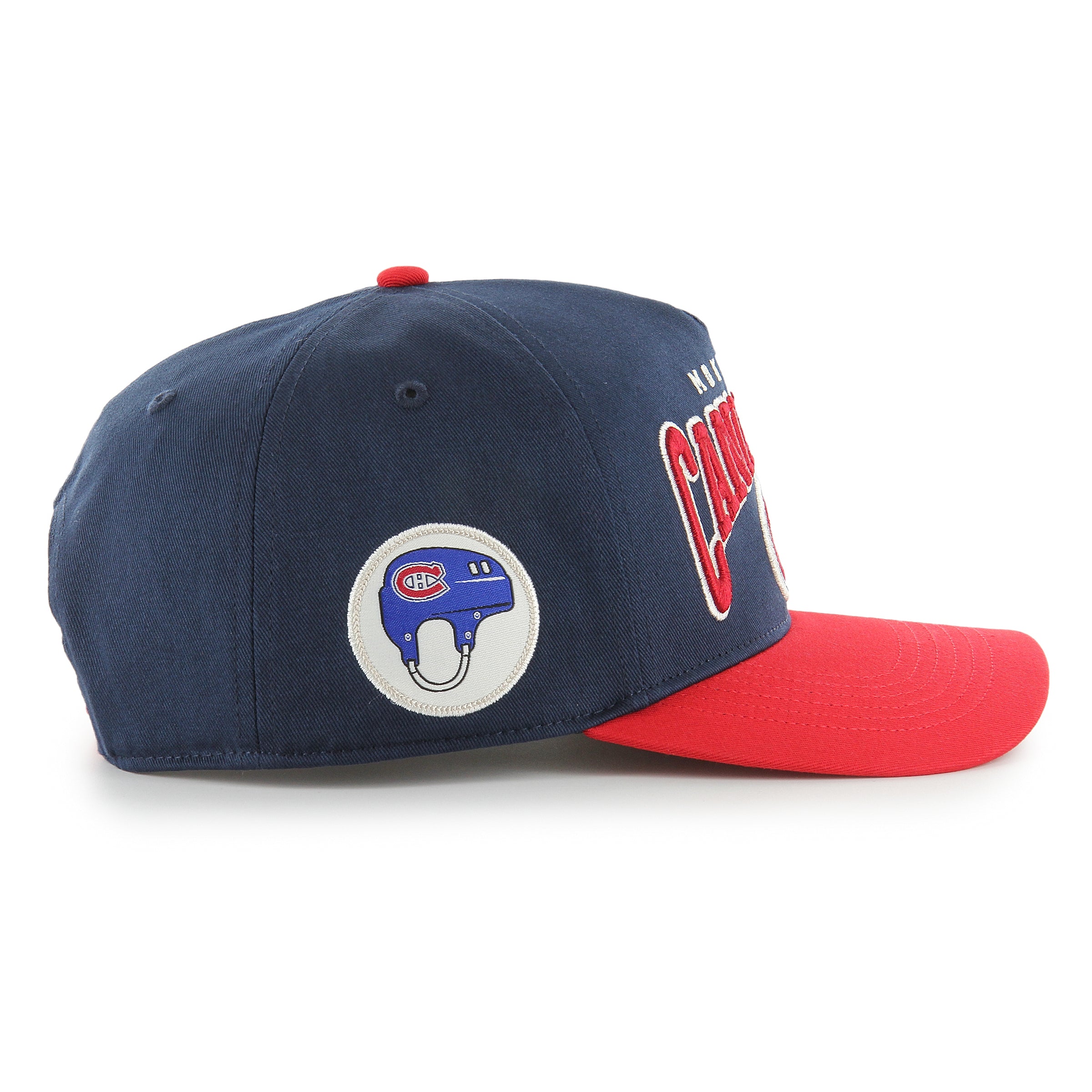 Montreal Canadiens NHL 47 Brand Men's Navy/Red Hard Hat Arch Hitch Snapback Hat