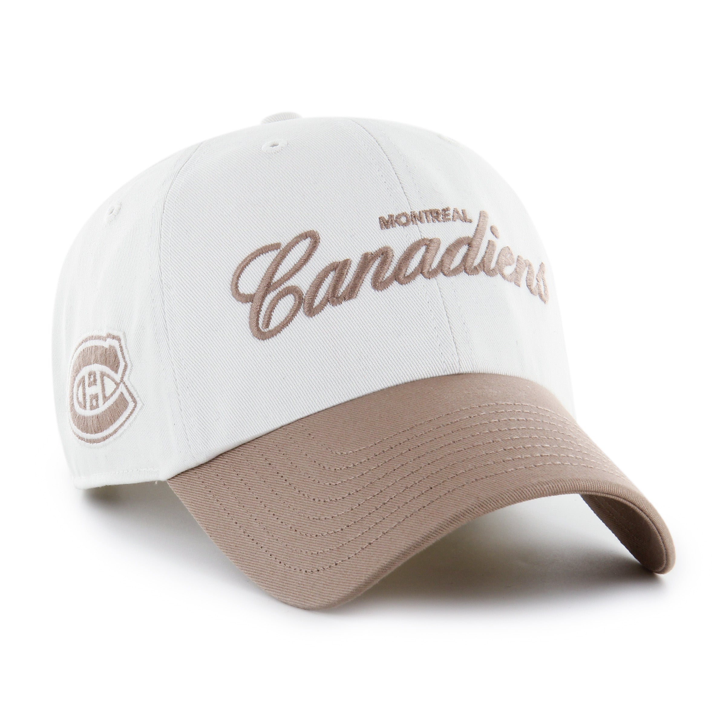 Montreal Canadiens NHL 47 Brand Men's White Foundational Clean Up Adjustable Hat