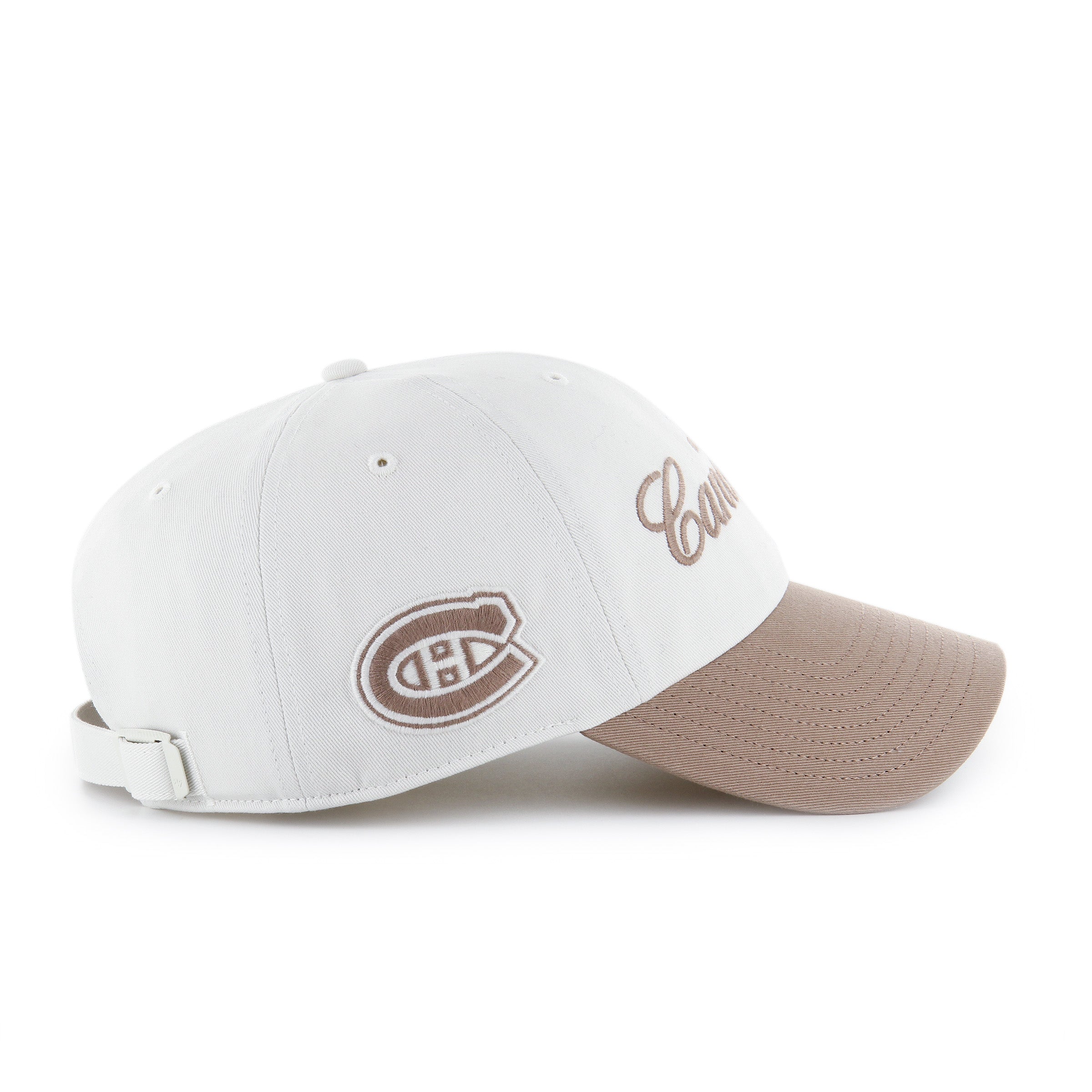 Montreal Canadiens NHL 47 Brand Men's White Foundational Clean Up Adjustable Hat