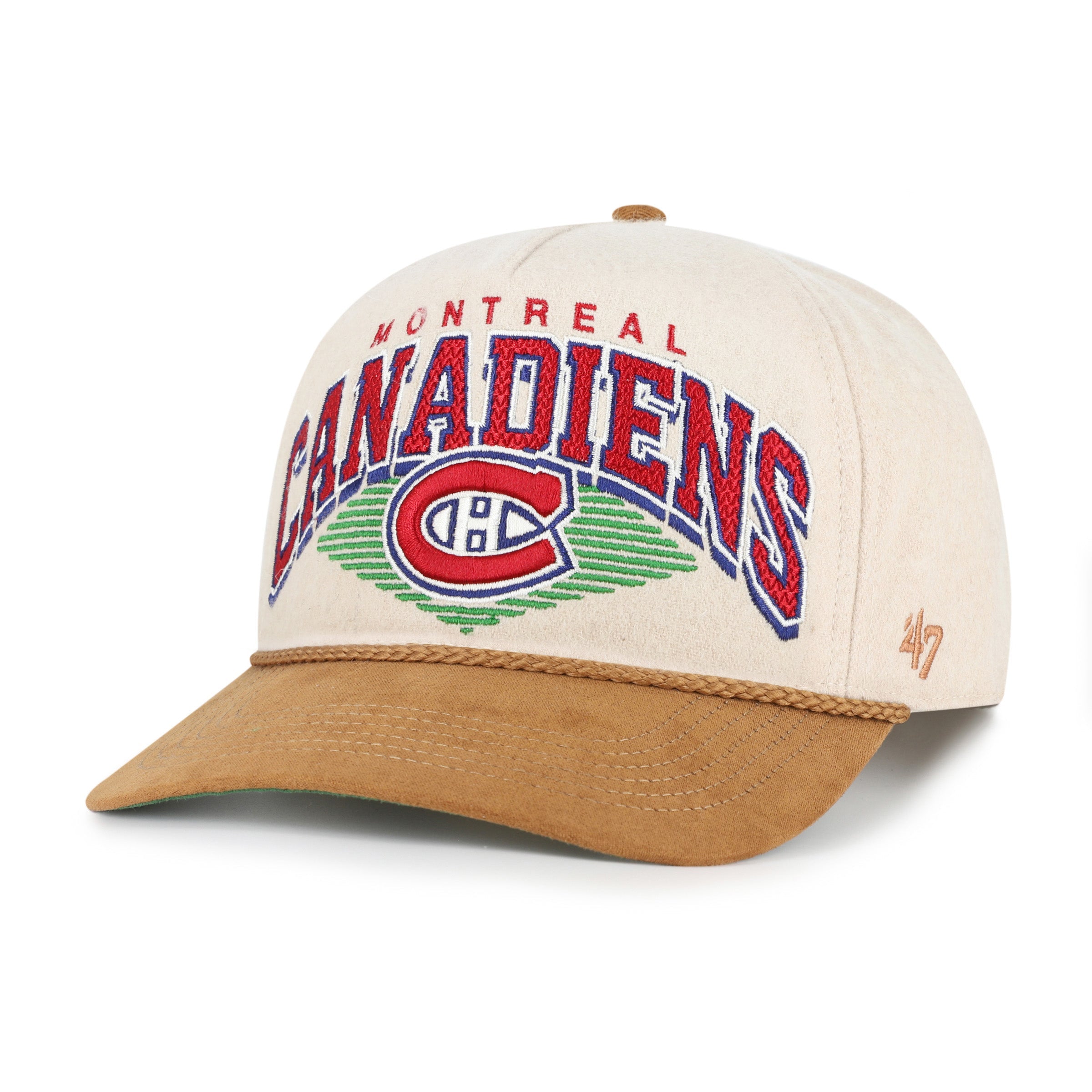 Montreal Canadiens NHL 47 Brand Men's Pomona Wool Rope Hitch Snapback Hat