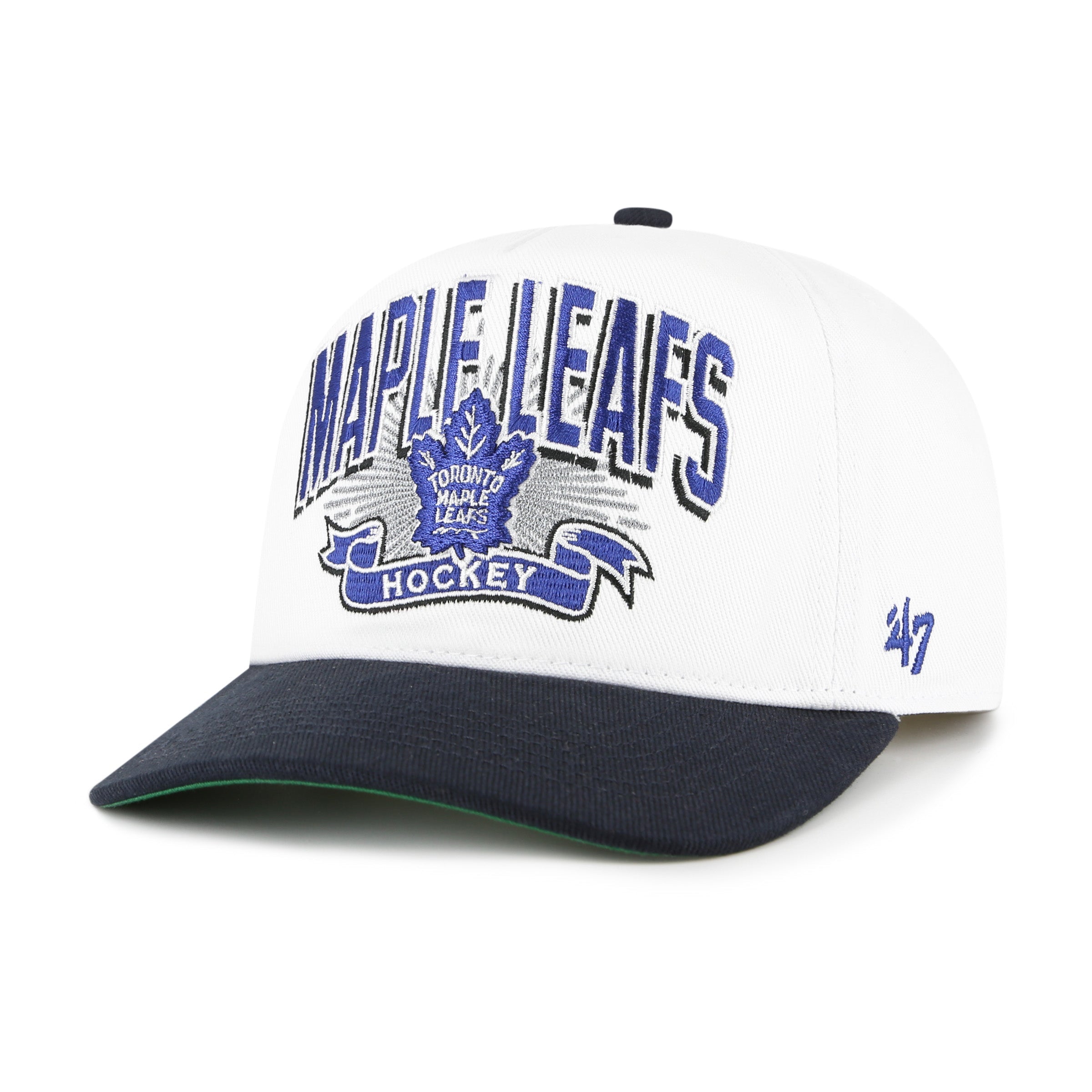 Toronto Maple Leafs NHL 47 Brand Men's White Prime Play Hitch Snapback Hat