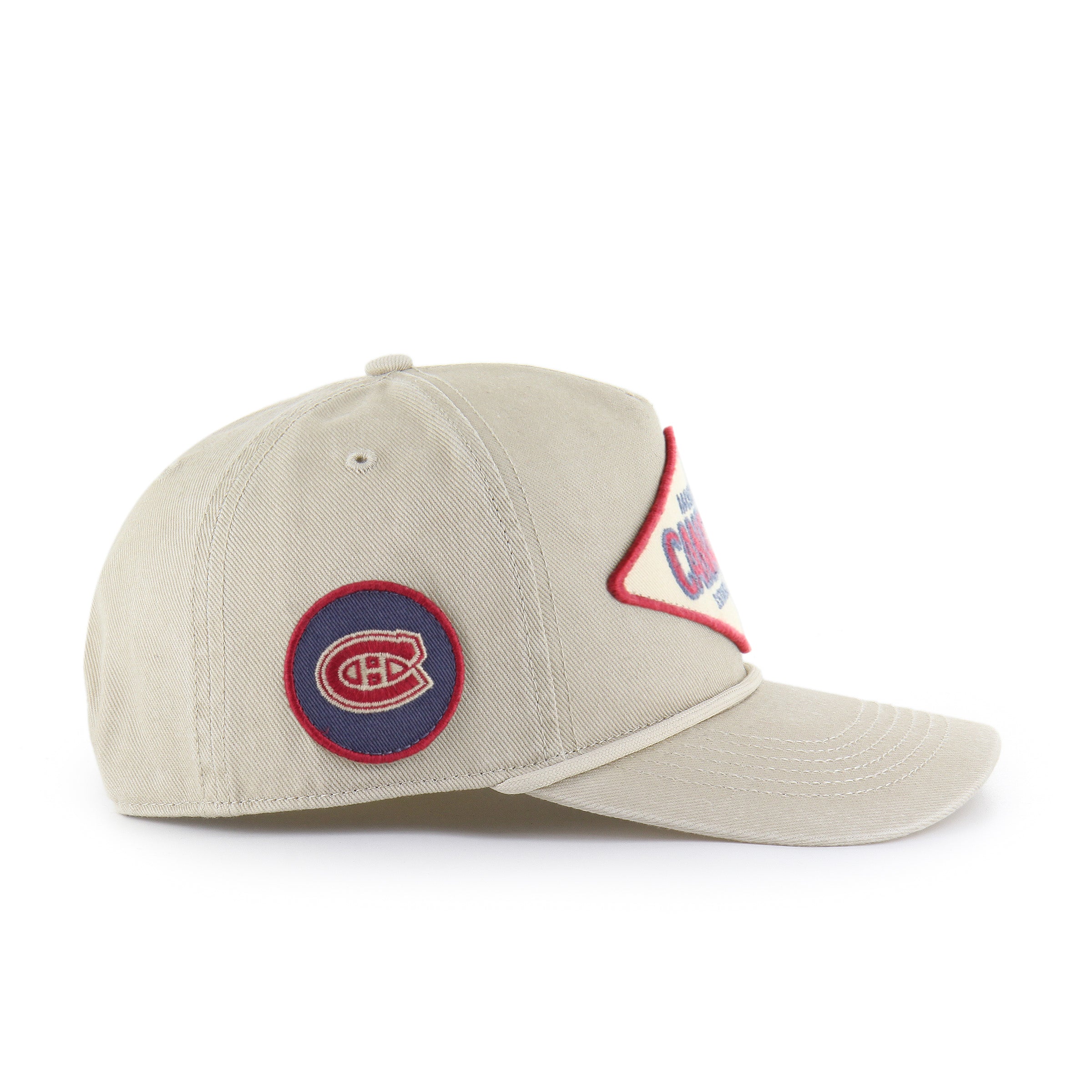 Montreal Canadiens NHL 47 Brand Men's Beige Cairn Rope Hitch Snapback Hat