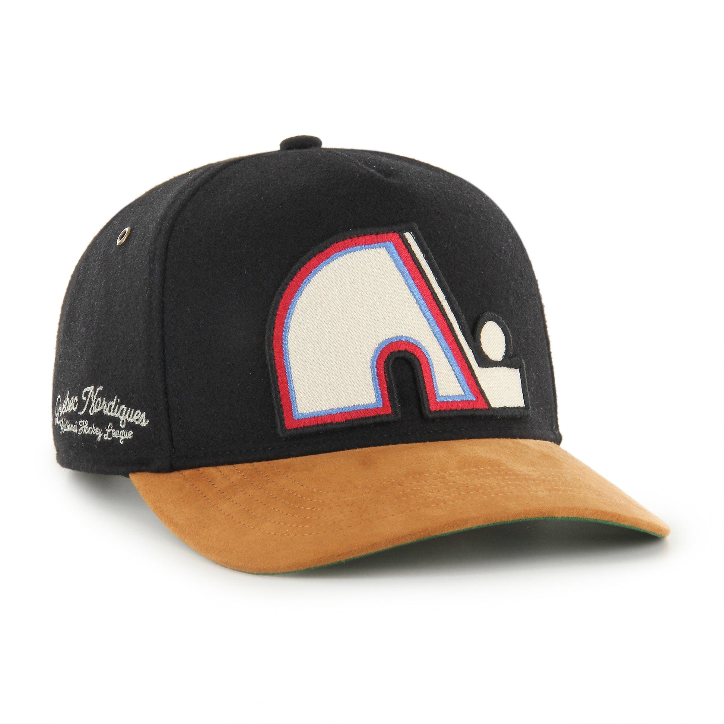 Quebec Nordiques NHL 47 Brand Men's Black Golden Age Hitch Adjustable Hat