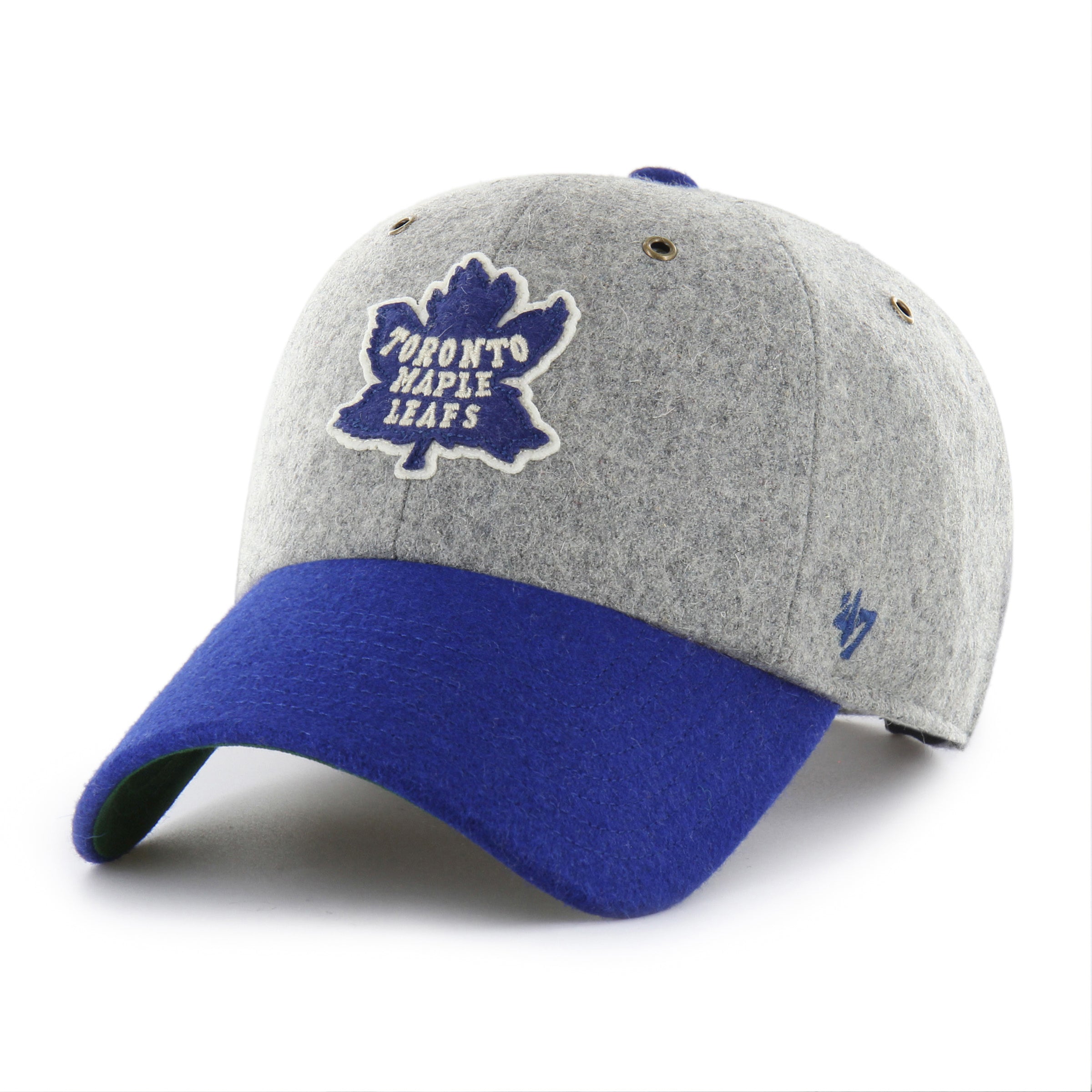 Toronto Maple Leafs NHL 47 Brand Men's Grey Golden Age Clean Up Wool Adjustable Hat