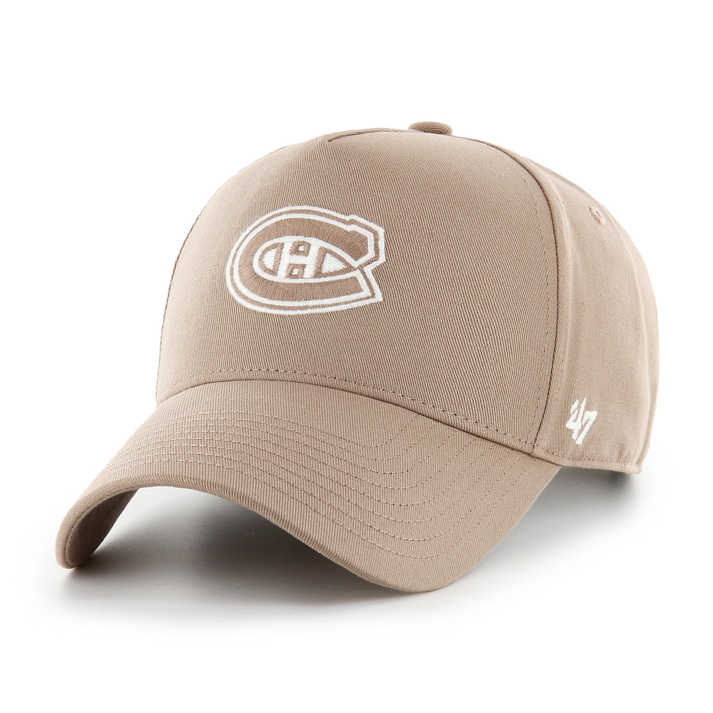 Montreal Canadiens NHL 47 Brand Men's Sandstone Foundational Offside Hitch Adjustable Hat