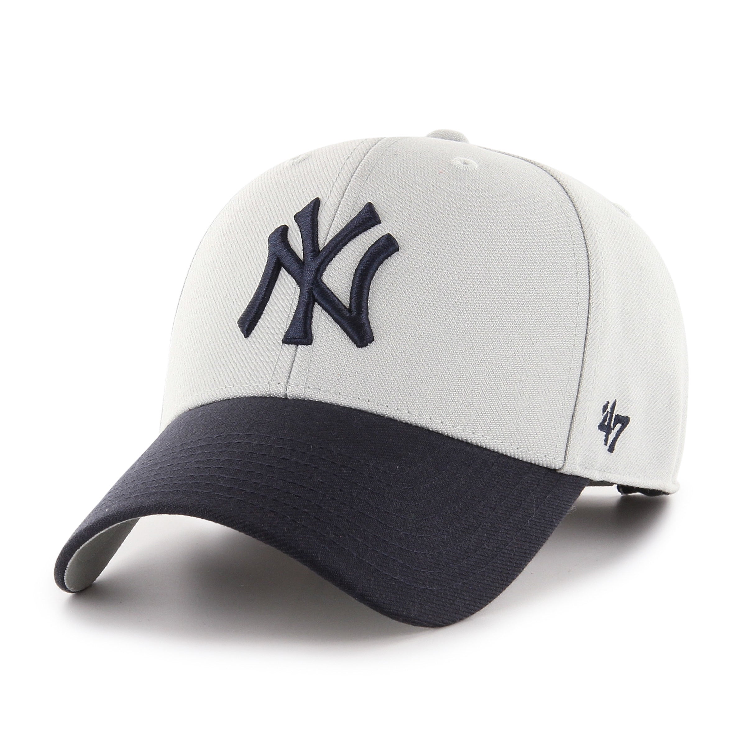 New York Yankees MLB 47 Brand Men's Navy/Grey MVP Two Tone Adjustable Hat