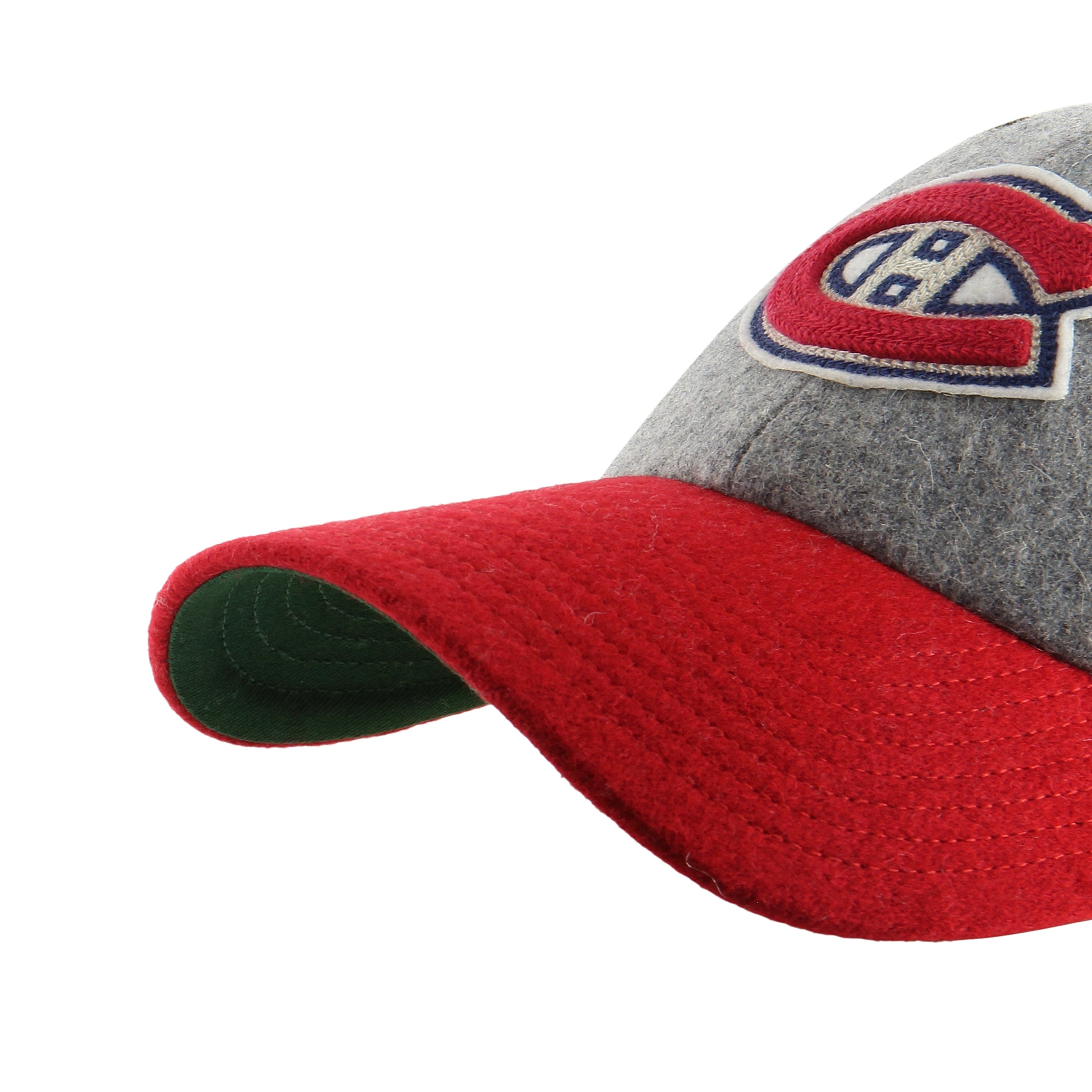 Montreal Canadiens NHL 47 Brand Men's Grey Golden Age Clean Up Wool Adjustable Hat