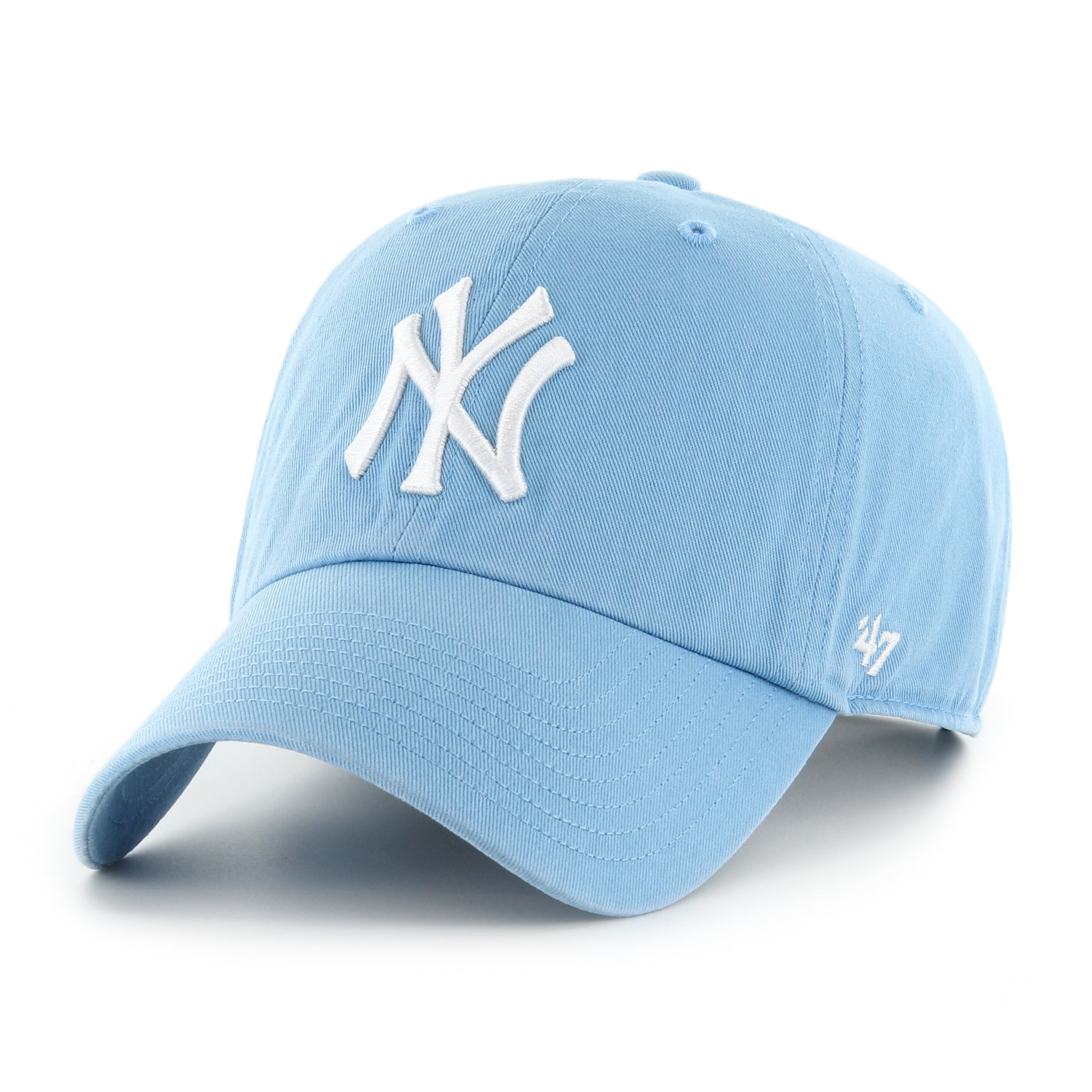 New York Yankees MLB 47 Brand Men's Columbia Blue Clean Up Adjustable Hat