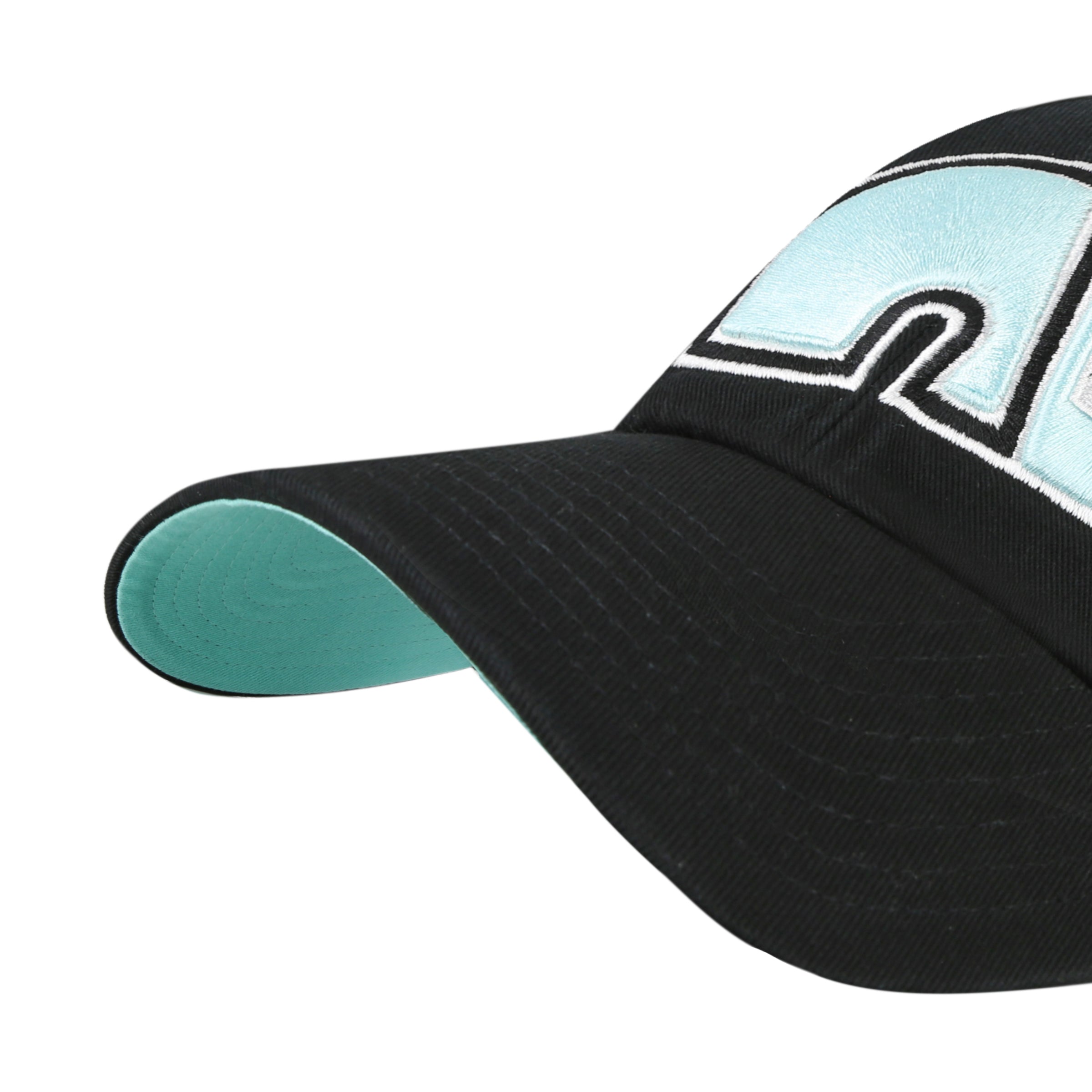 Quebec Nordiques NHL 47 Brand Men's Black Mint Double Under Clean Up Adjustable Hat