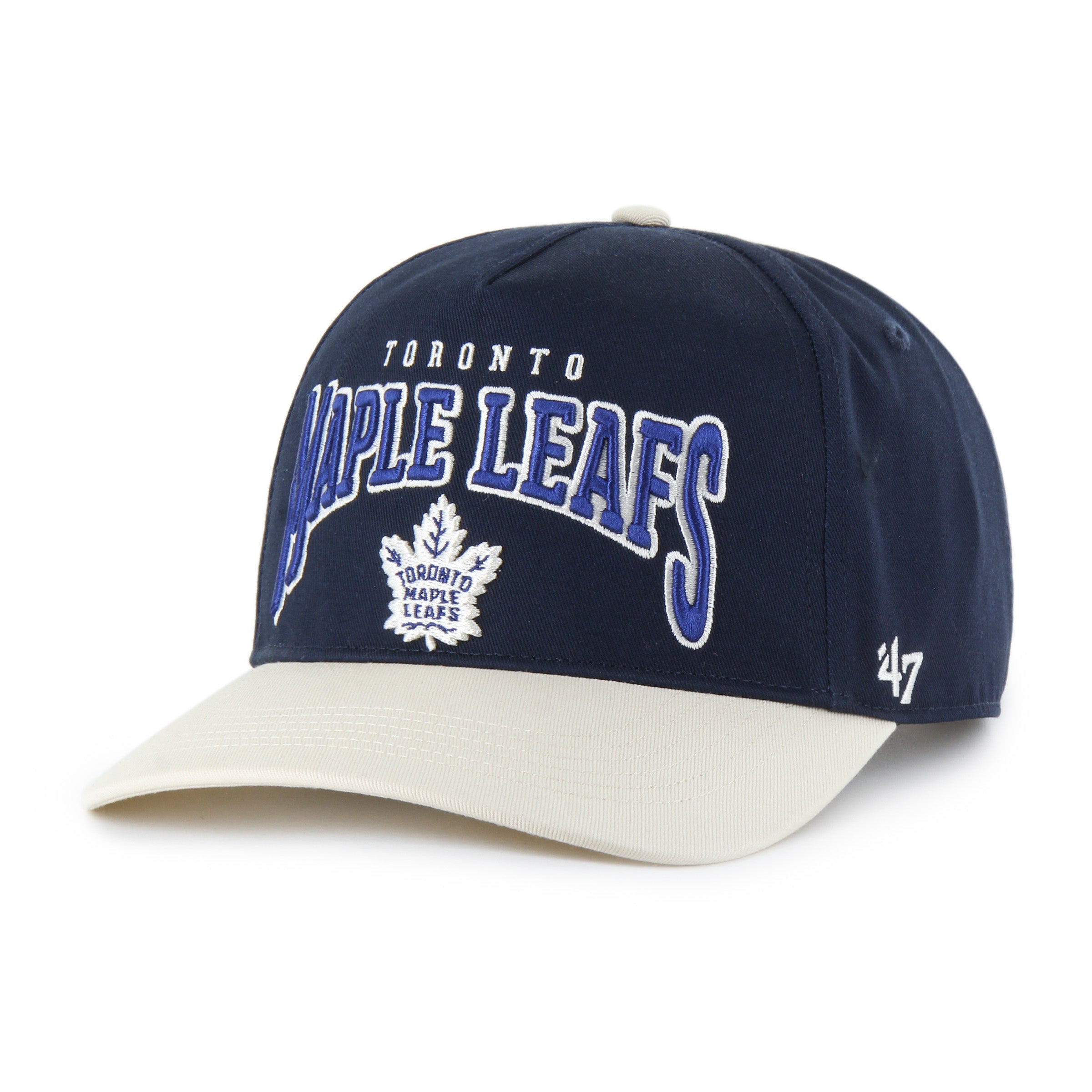 Toronto Maple Leafs NHL 47 Brand Men's Navy Hard Hat Arch Hitch Snapback Hat