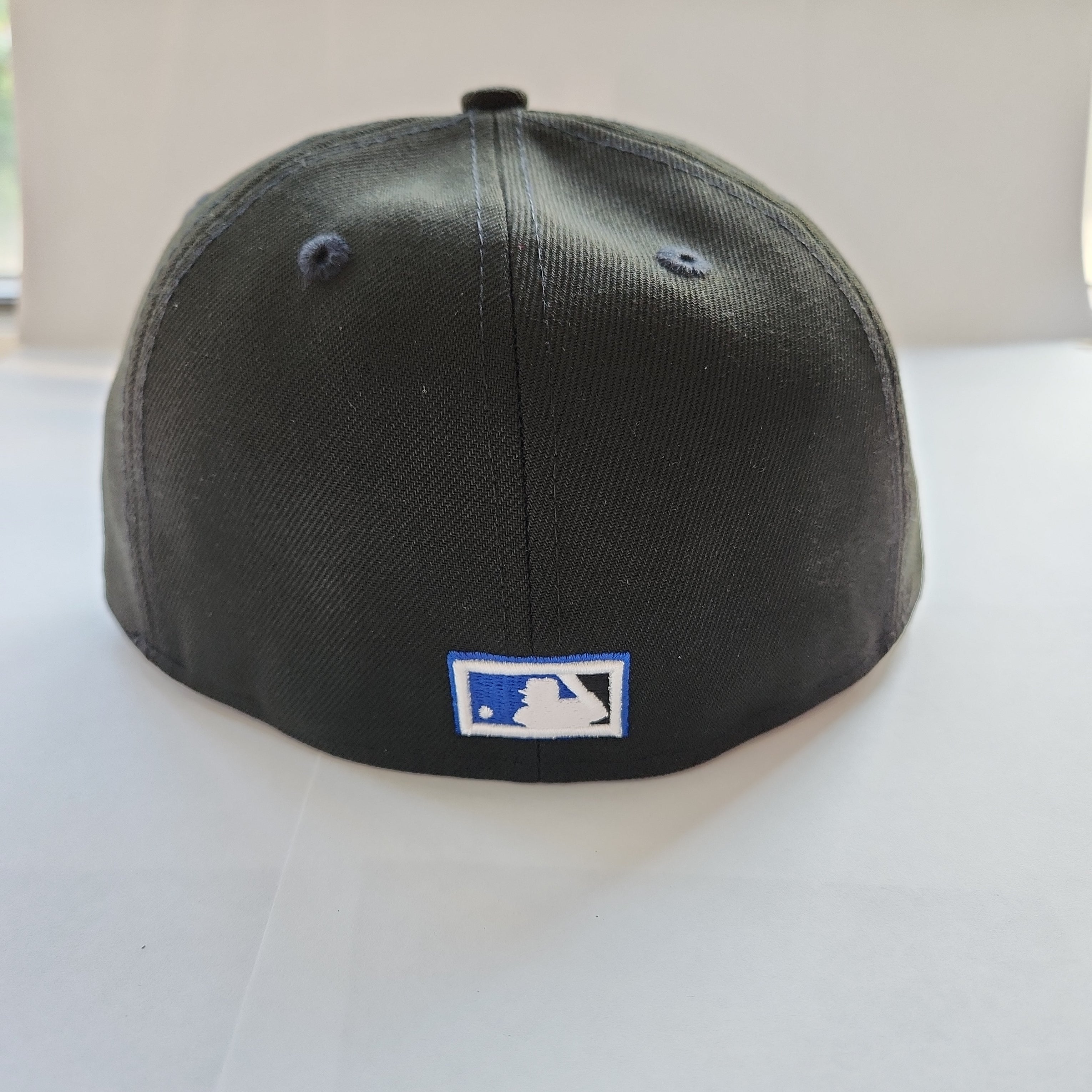 Montreal Expos MLB New Era Men's Black/Royal Blue 59Fifty Cooperstown Fitted Hat