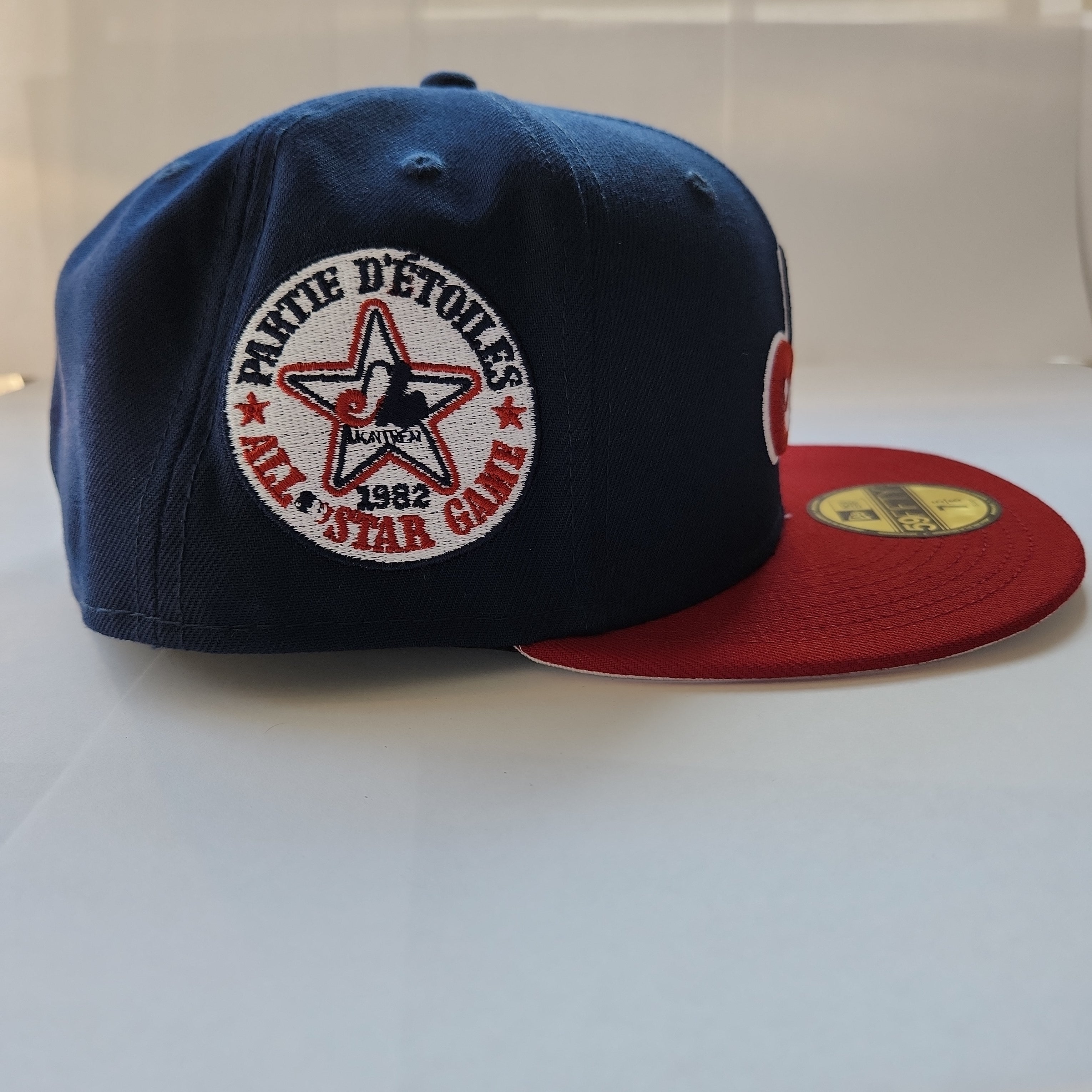 Casquette ajustée bleu marine 59Fifty 1982 All Star Game Cooperstown des Expos de Montréal MLB New Era pour hommes 