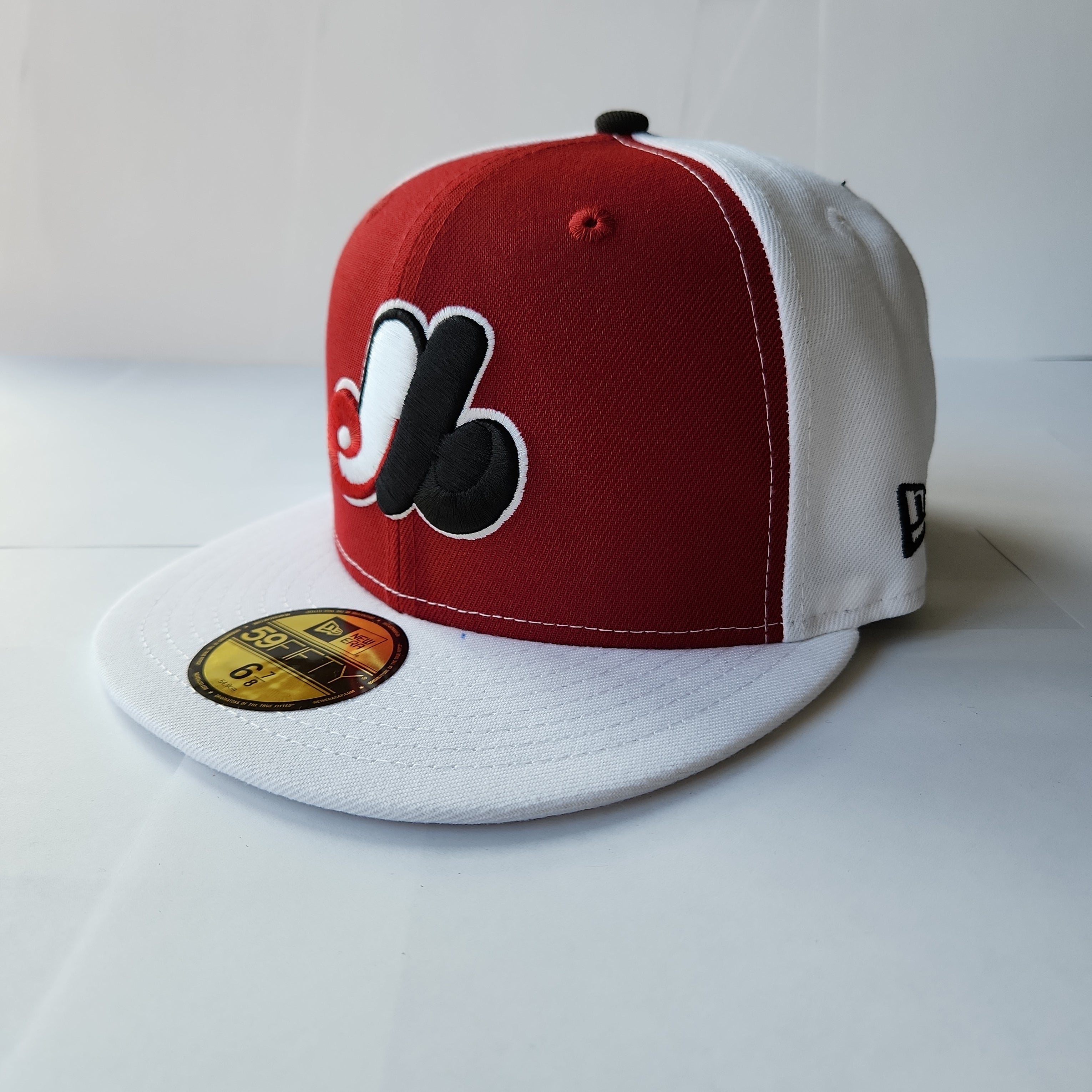 Casquette ajustée 59Fifty Cooperstown des Expos de Montréal New Era rouge/blanc pour hommes 