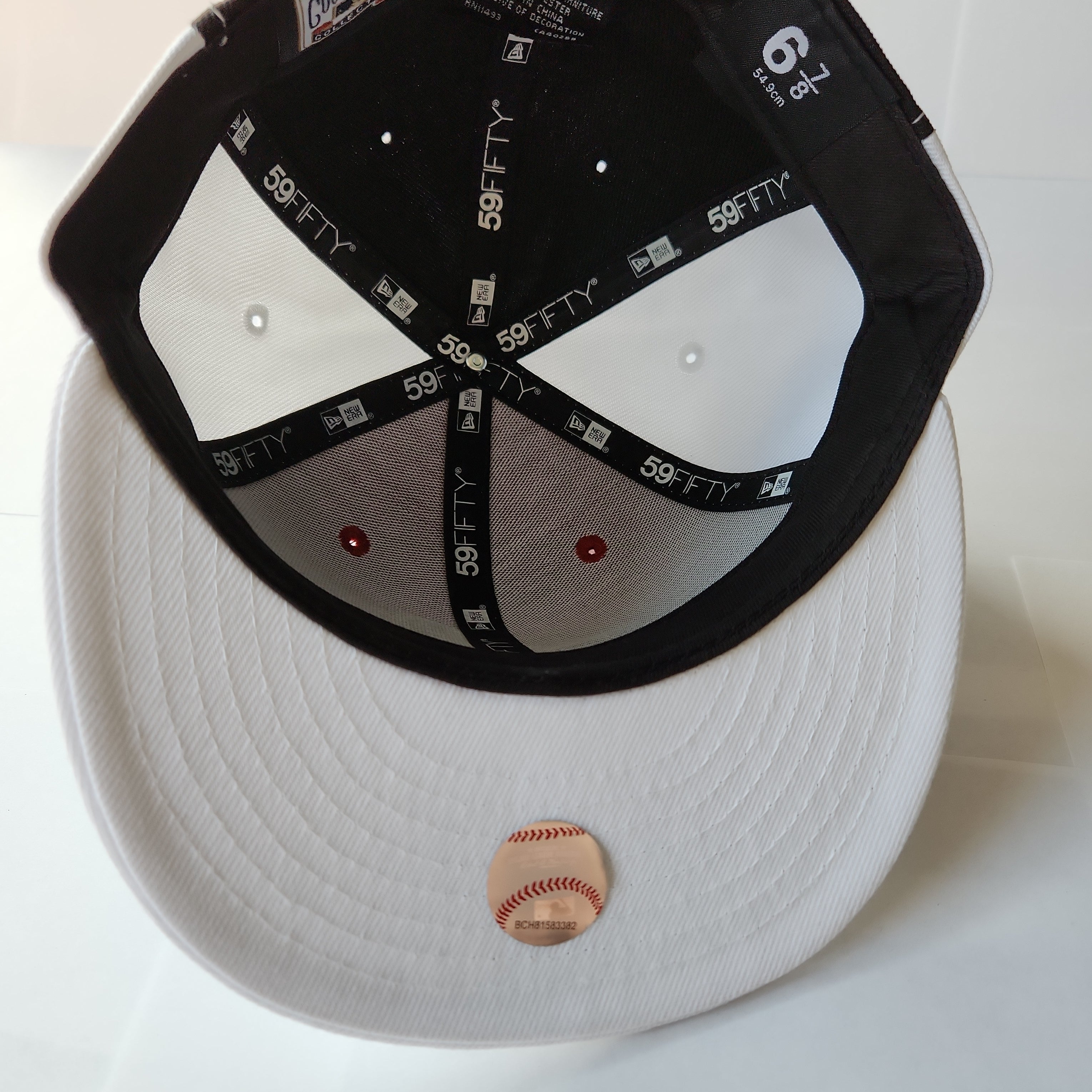 Casquette ajustée 59Fifty Cooperstown des Expos de Montréal New Era rouge/blanc pour hommes 