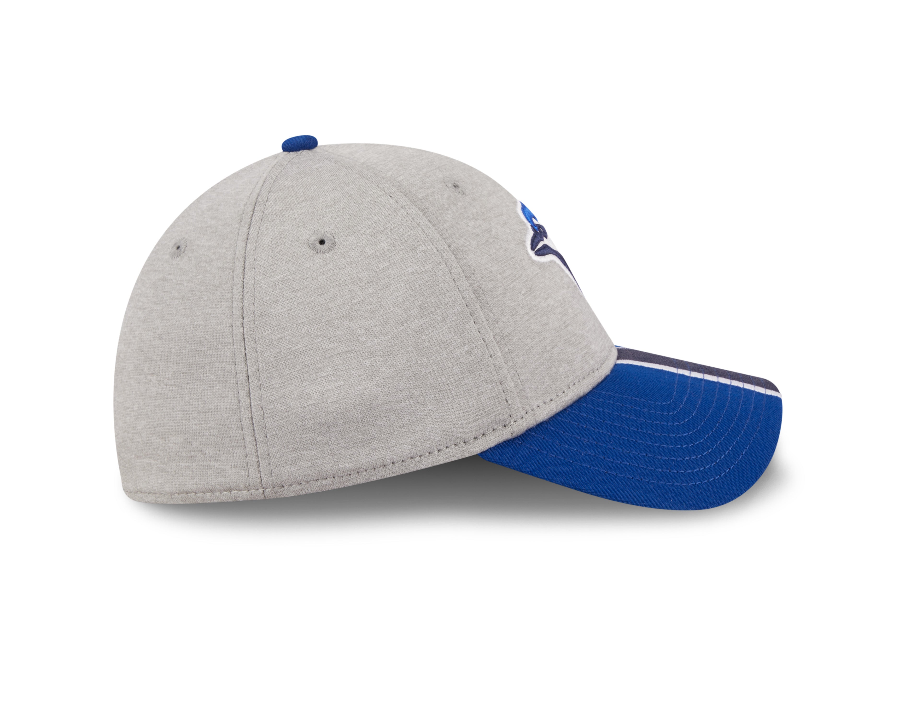 Toronto Blue Jays MLB New Era Men's Navy 39Thirty Stripe  E3 Stretch Fit Hat