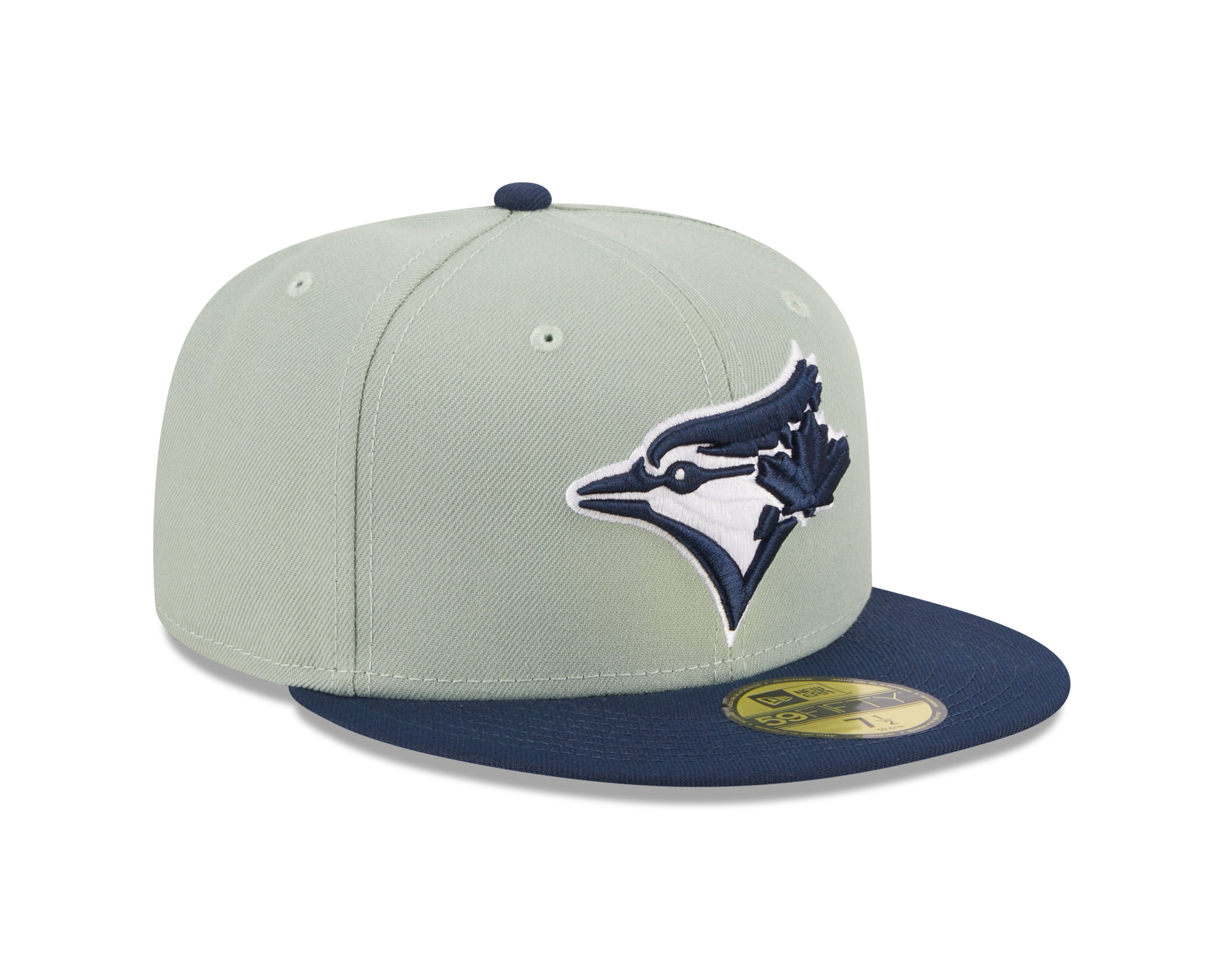 Toronto Blue Jays MLB New Era Casquette ajustée 59Fifty bicolore bleu marine/gris pour hommes