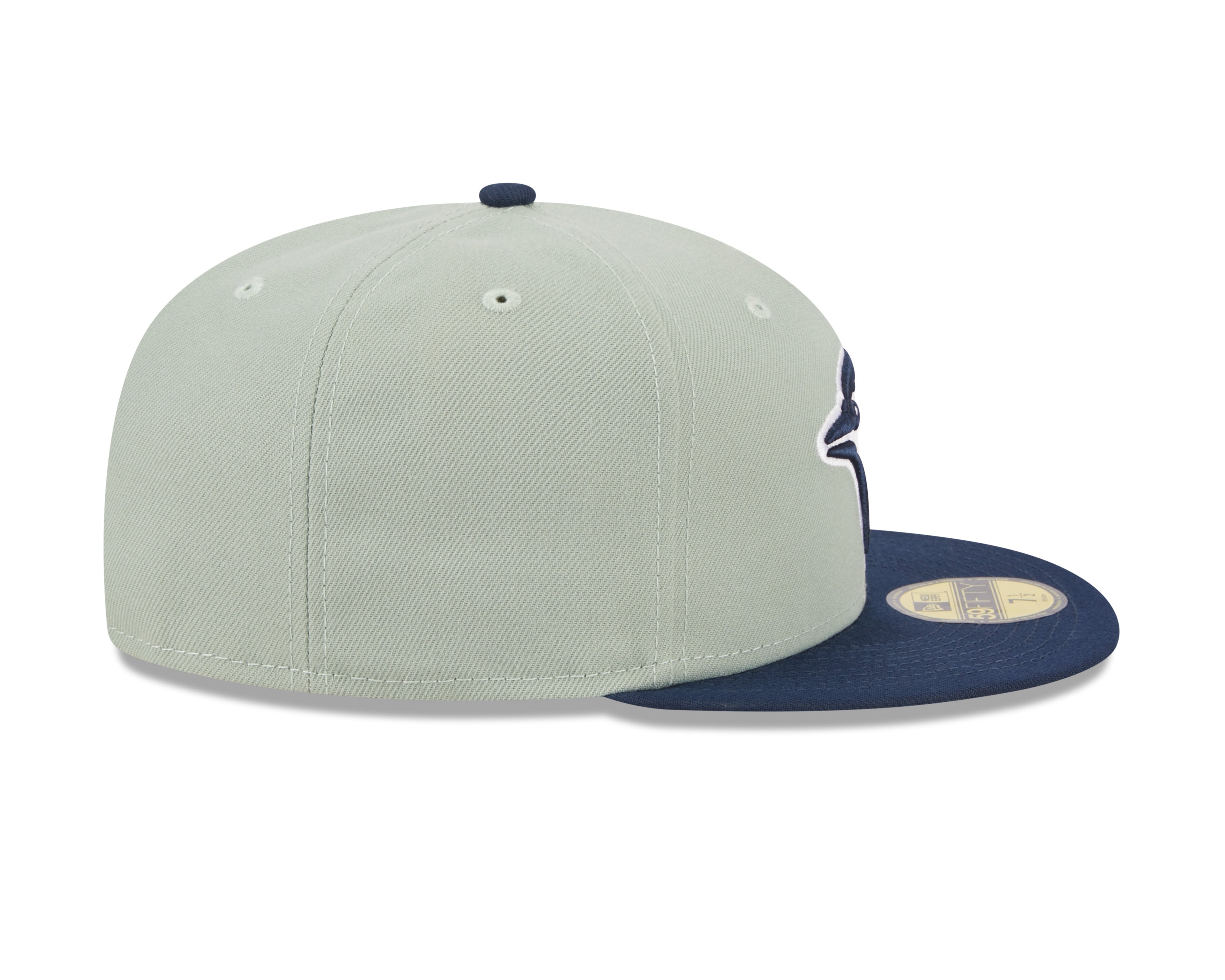 Toronto Blue Jays MLB New Era Casquette ajustée 59Fifty bicolore bleu marine/gris pour hommes