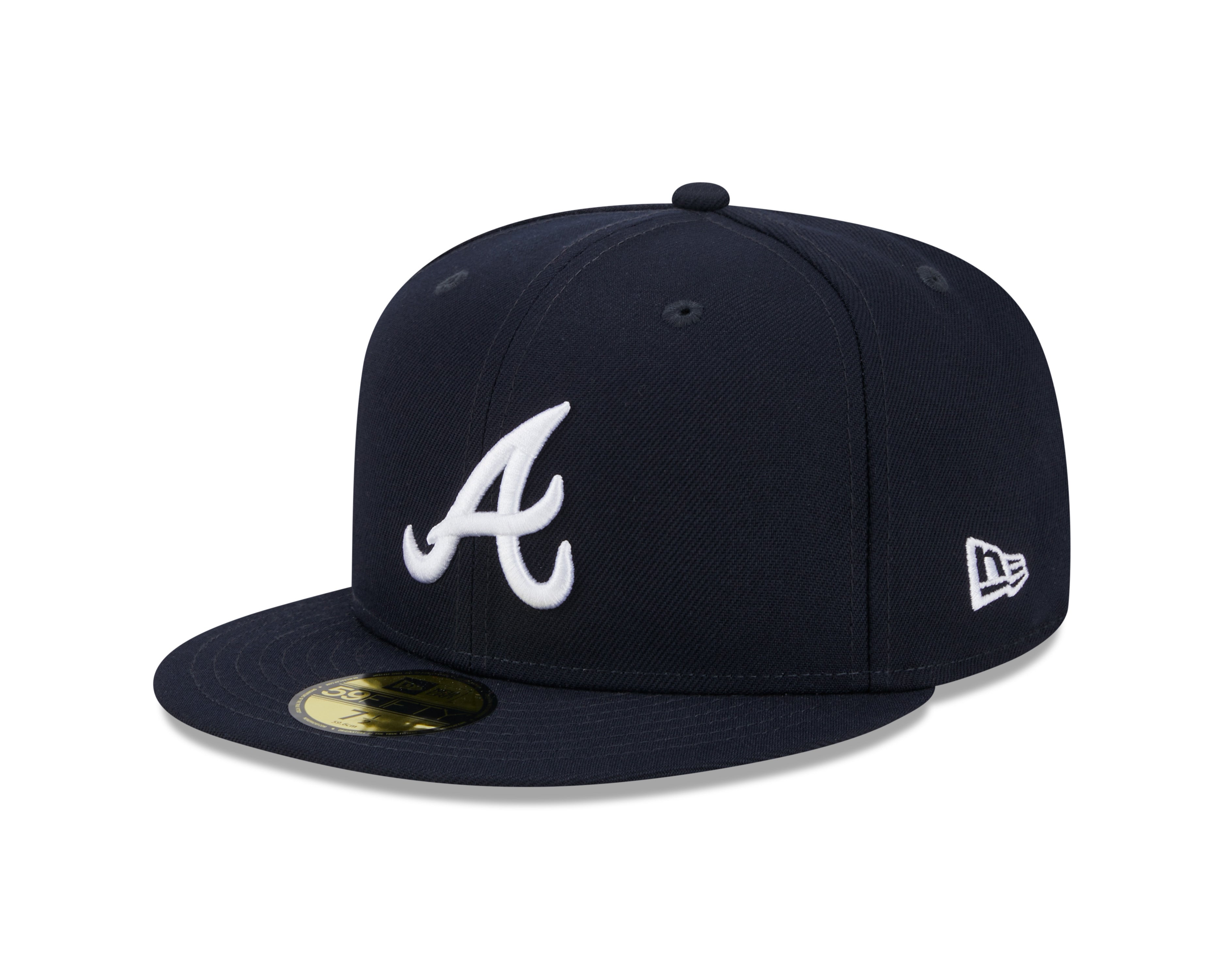 Atlanta Braves MLB New Era Casquette ajustée noire 59Fifty 2021 World Series pour hommes