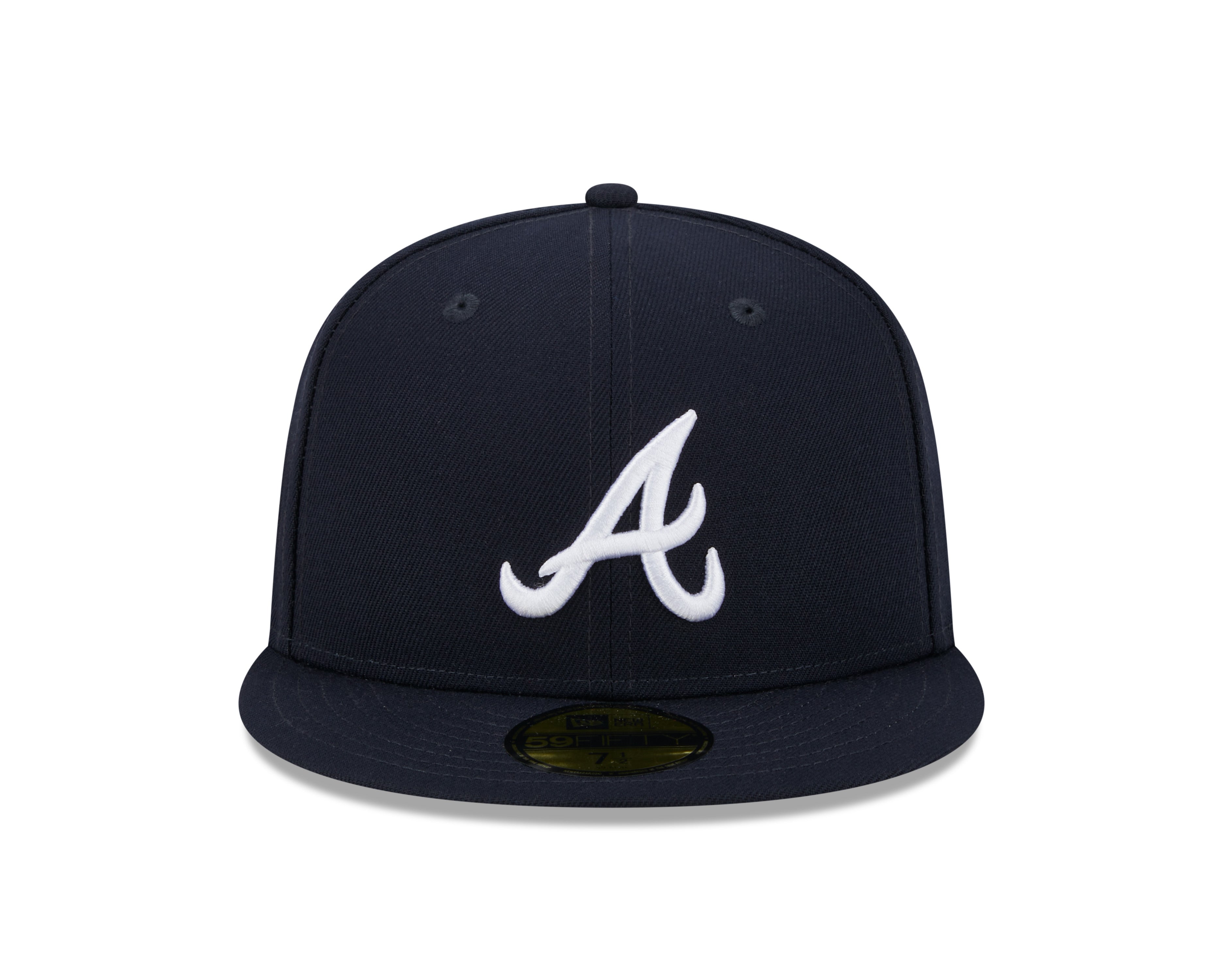 Atlanta Braves MLB New Era Casquette ajustée noire 59Fifty 2021 World Series pour hommes