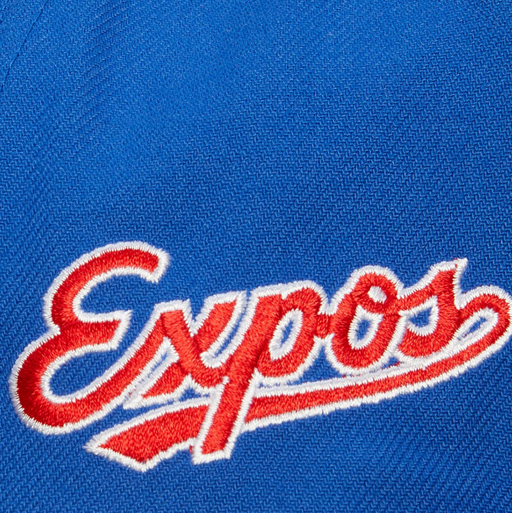 Montreal Expos MLB Mitchell & Ness Mens Royal Blue Cooperstown Evergreen Snapback-2