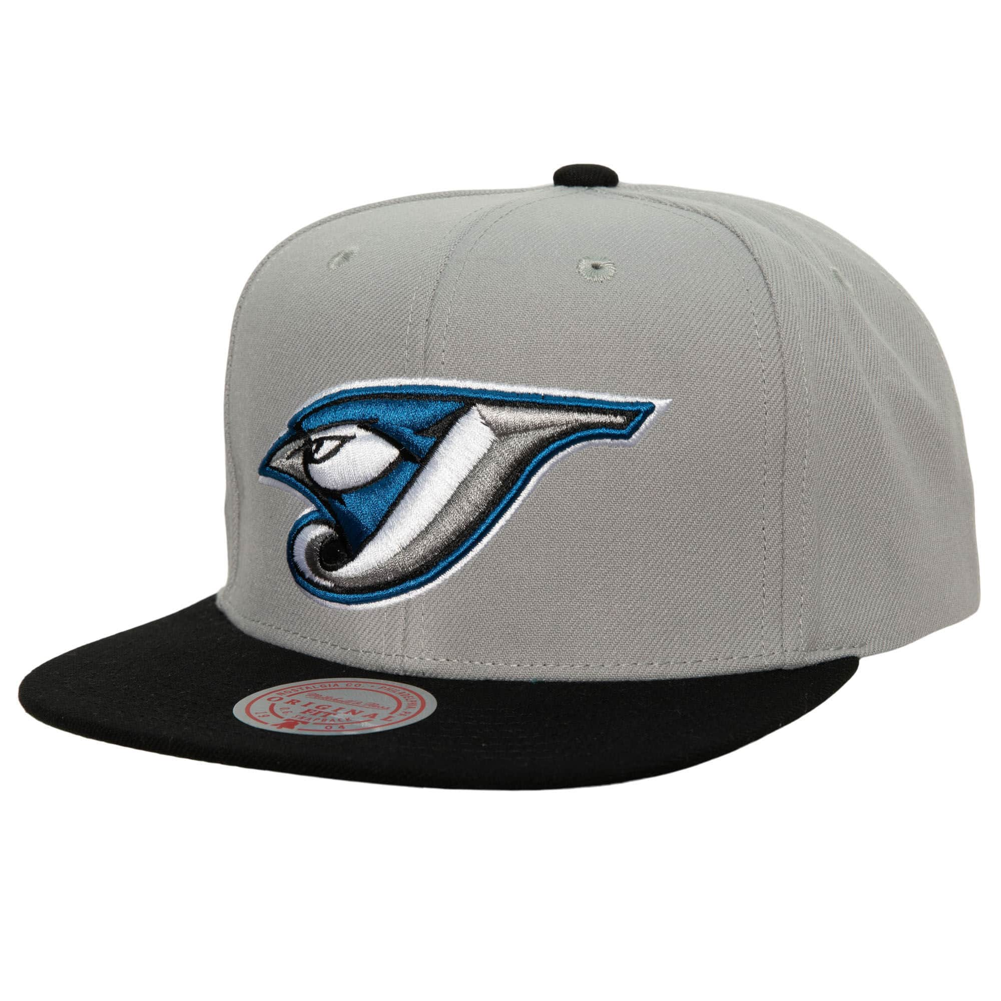 Toronto Blue Jays MLB Mitchell & Ness Men's Grey Cooperstown Snapback