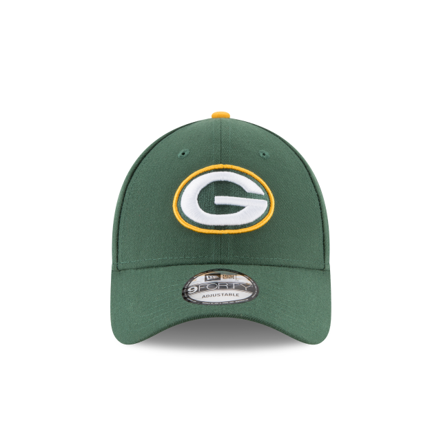 Green Bay Packers NFL New Era Casquette ajustable verte 9Forty The League pour hommes