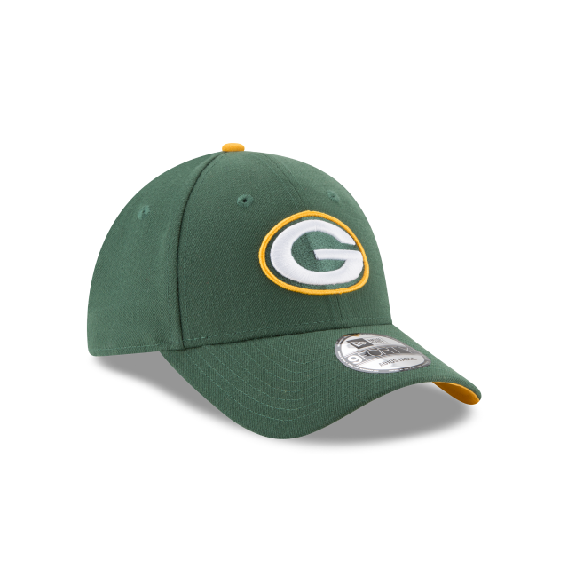 Green Bay Packers NFL New Era Casquette ajustable verte 9Forty The League pour hommes