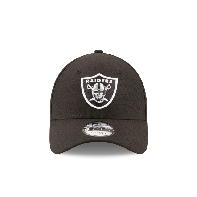 Las Vegas Raiders NFL New Era Casquette réglable noire 9Forty The League pour hommes