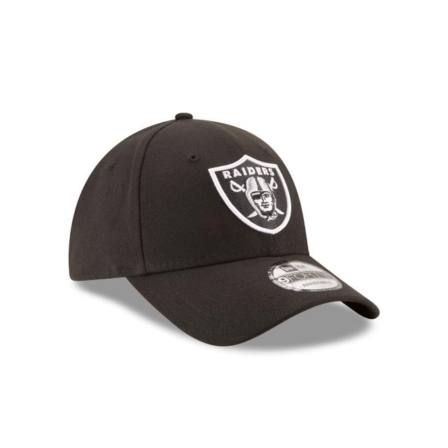 Las Vegas Raiders NFL New Era Casquette réglable noire 9Forty The League pour hommes