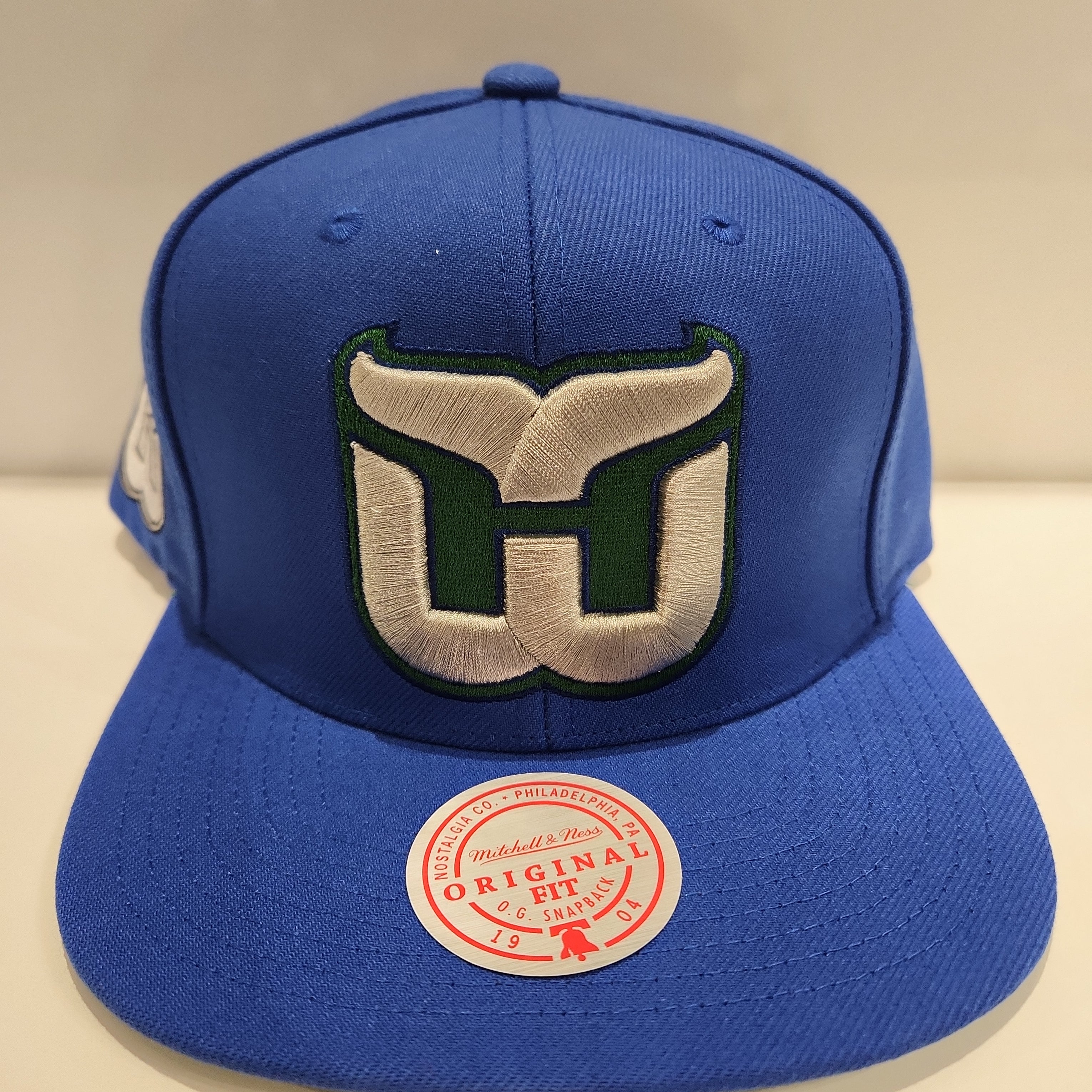 Hartford Whalers NHL Mitchell & Ness Men's Royal Blue Alternate Flip Snapback