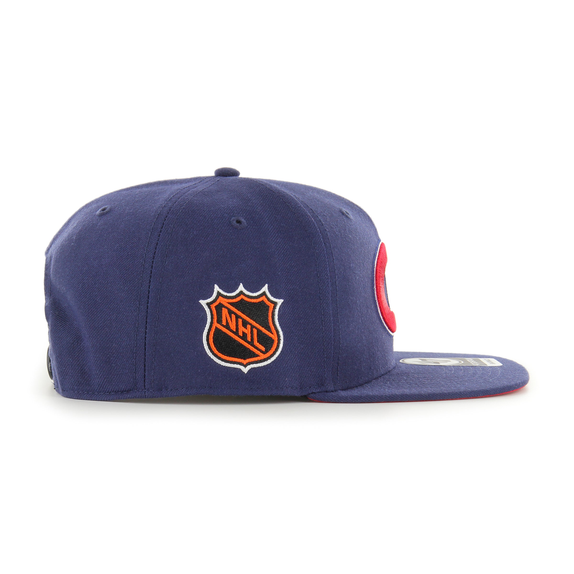 Montreal Canadiens NHL 47 Brand Men's Navy Sure Shot Under Captain Snapback