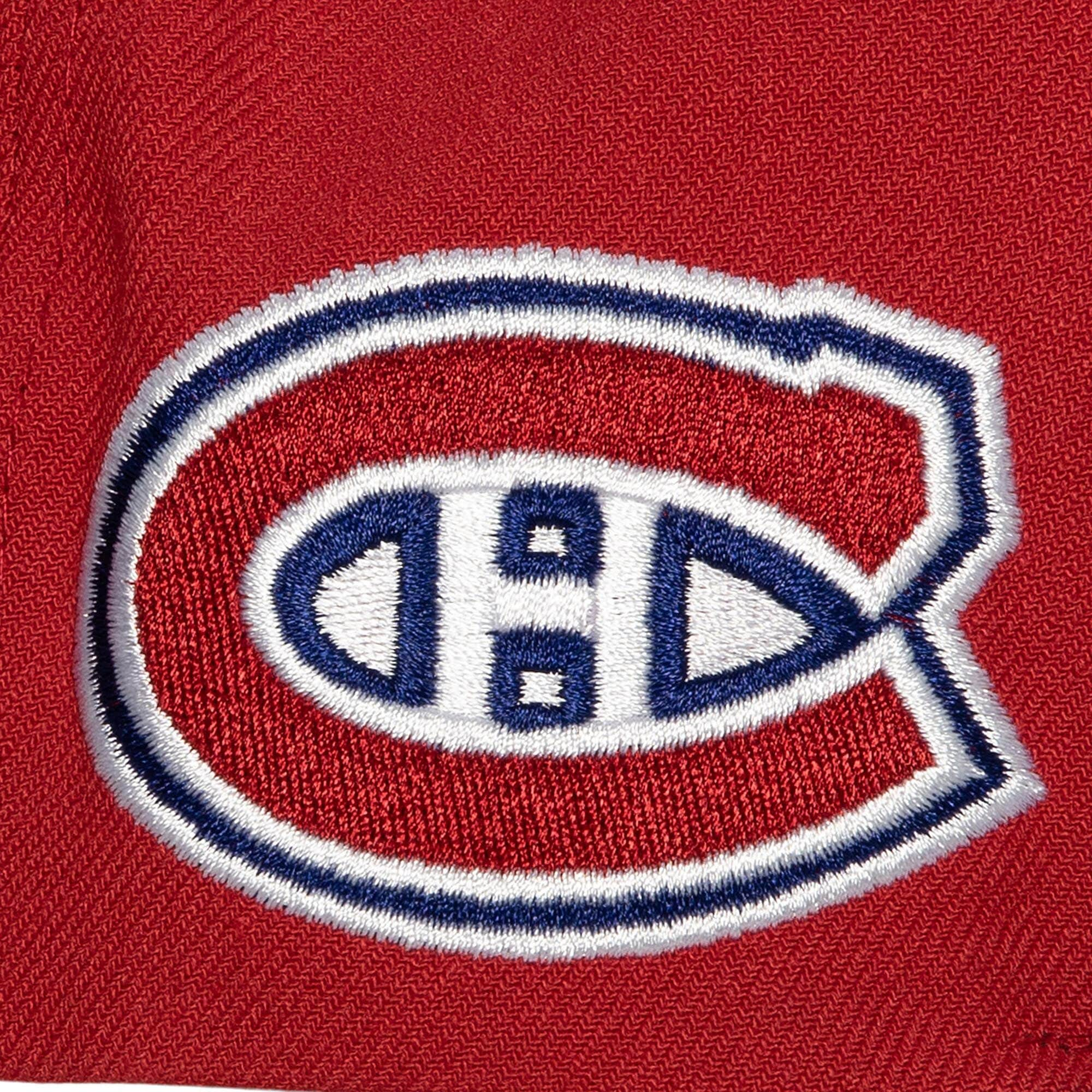 Montreal Canadiens NHL Mitchell & Ness Men's Red Vintage Script Snapback