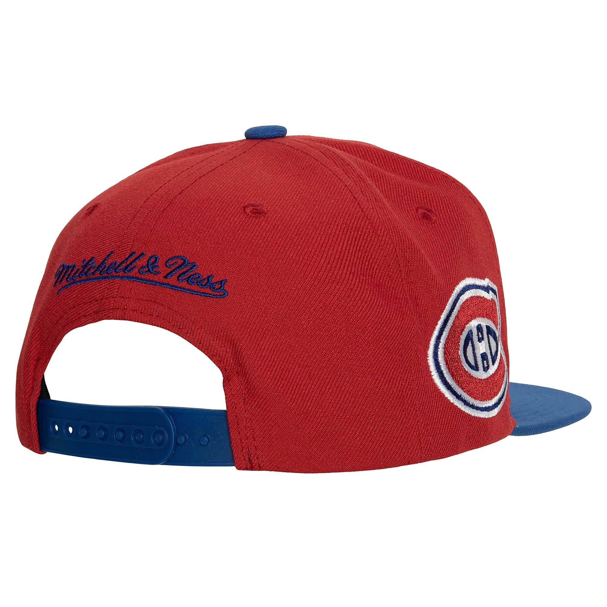 Montreal Canadiens NHL Mitchell & Ness Men's Red Vintage Script Snapback