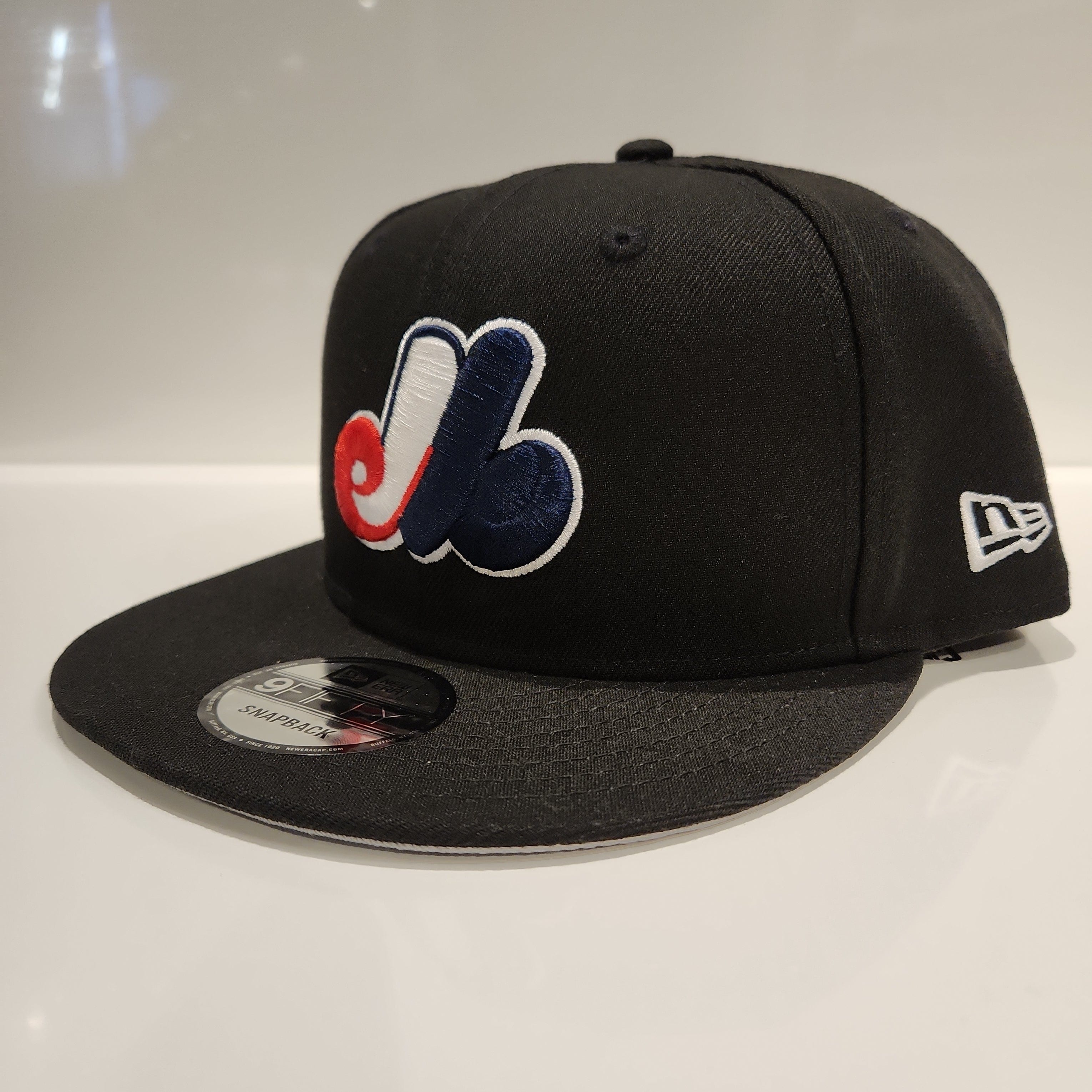 Montreal Expos MLB New Era Men's Black 9Fifty Cooperstown Snapback