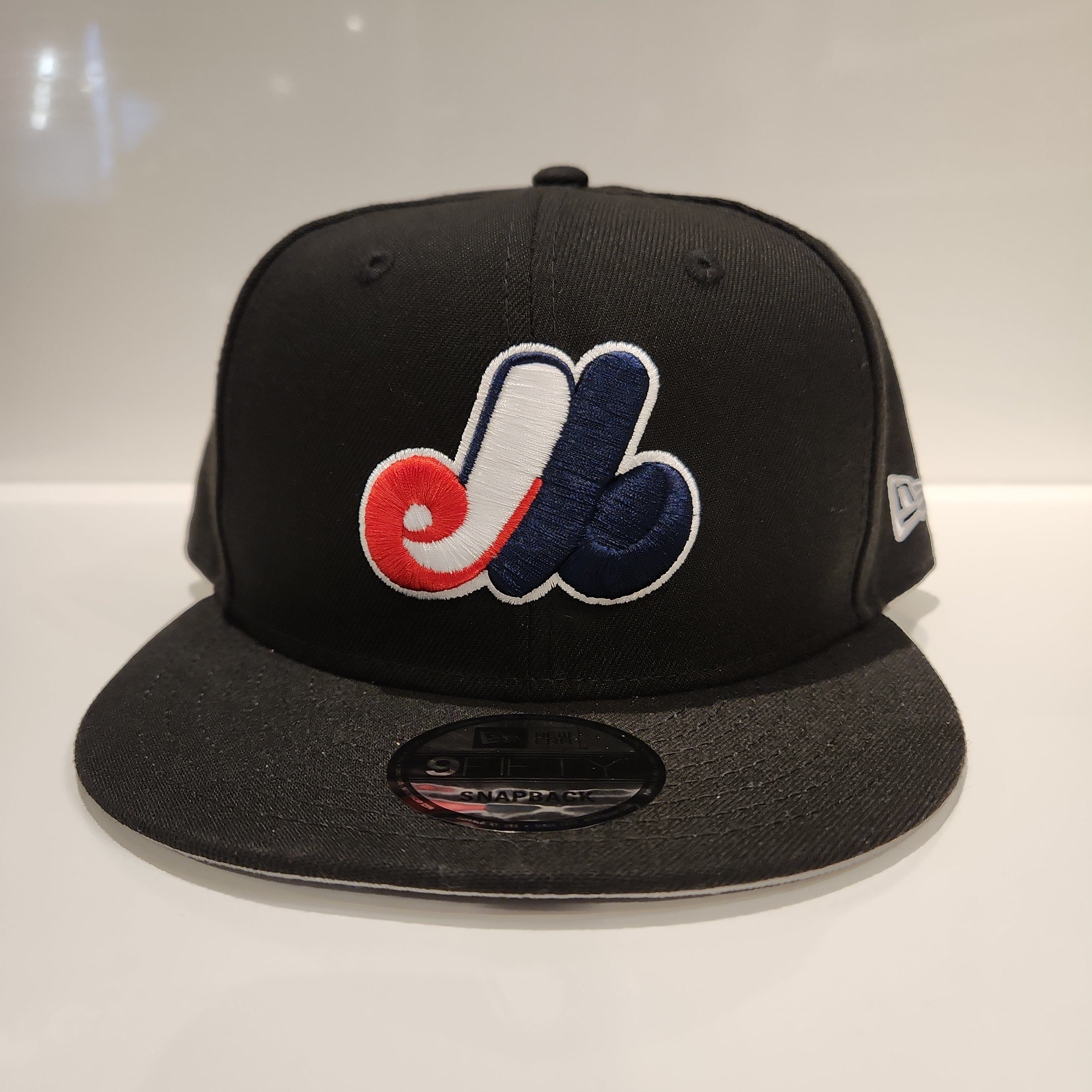 Montreal Expos MLB New Era Men's Black 9Fifty Cooperstown Snapback