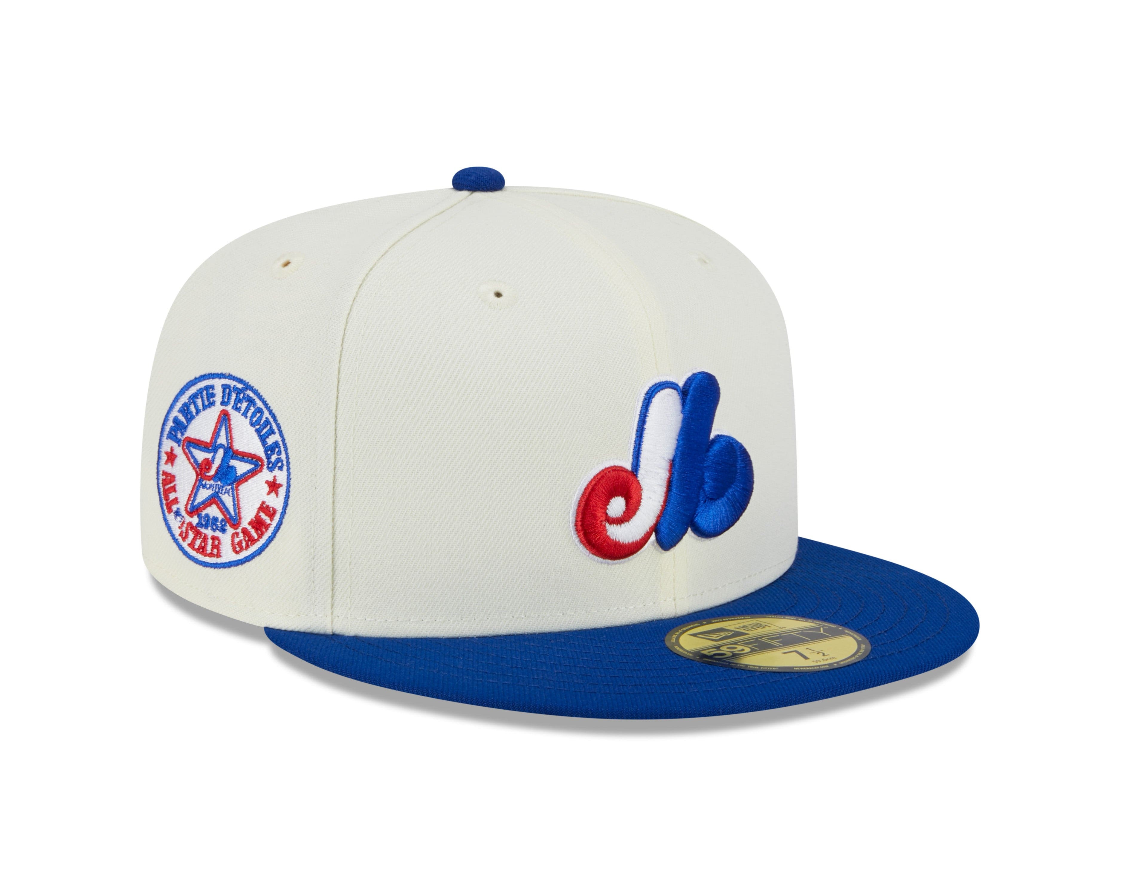 Montreal Expos MLB New Era Men's Off-White 59Fifty 1982 Cooperstown All Star Game Fitted Hat