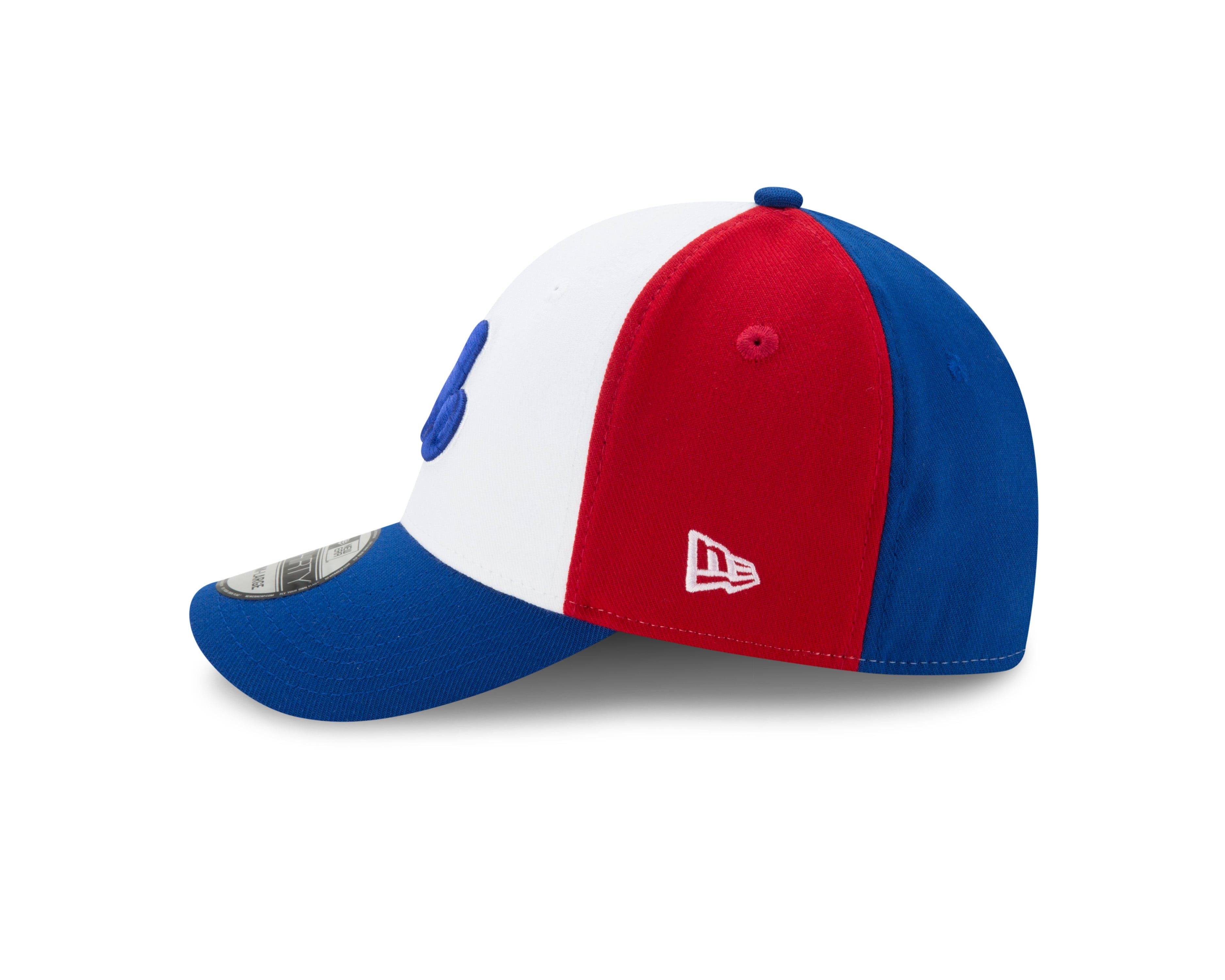 Montreal Expos MLB New Era Men's Tricolor 39Thirty Team Classic Stretch Fit Hat