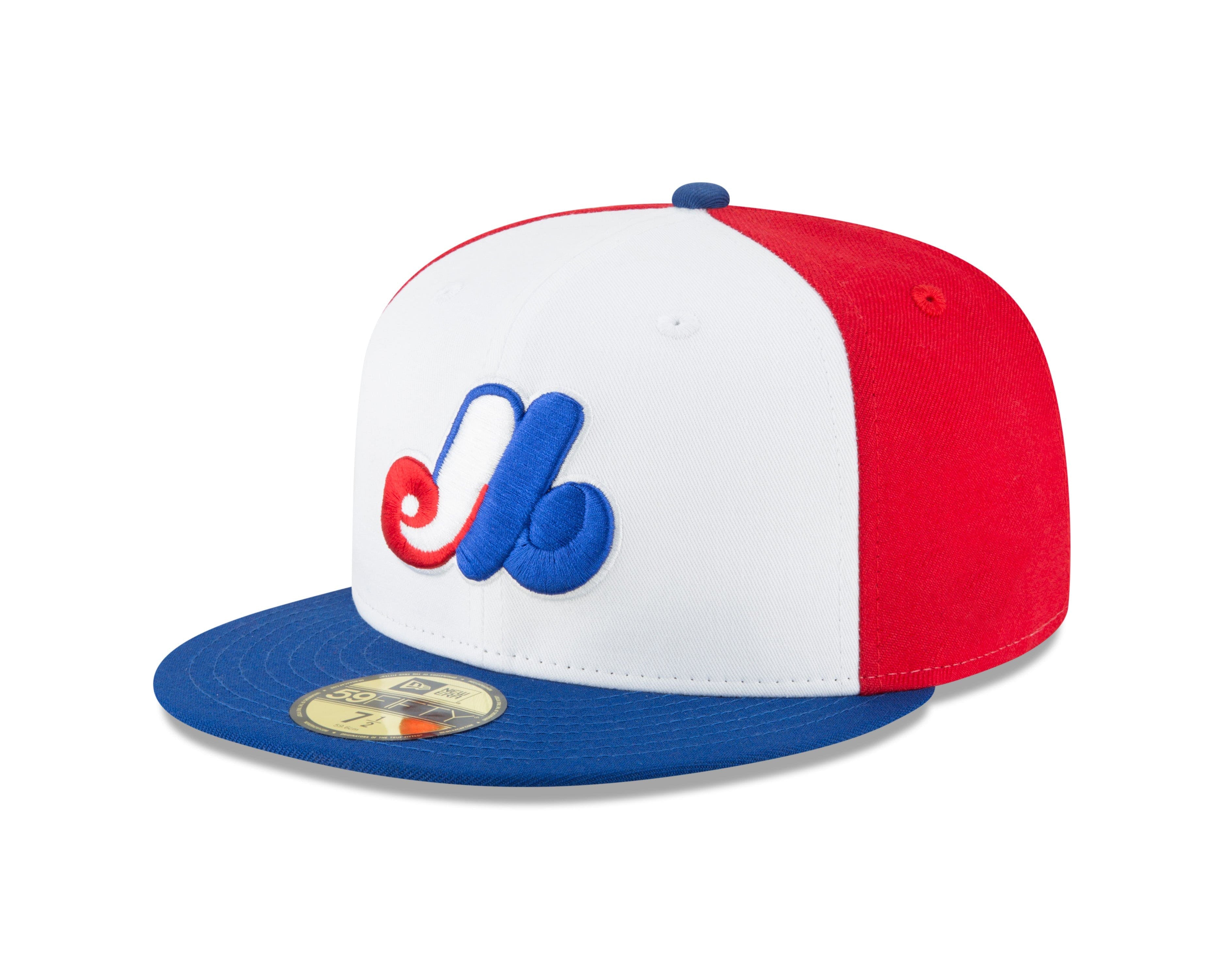 Montreal Expos MLB New Era Men's Tricolor 59Fifty Cooperstown Fitted Hat