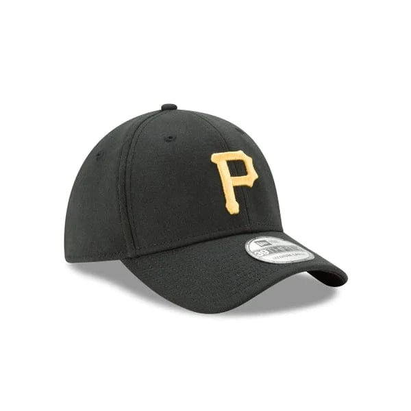 Pittsburgh Pirates MLB New Era Men's Black 39Thirty Team Classic Stretch Fit Hat