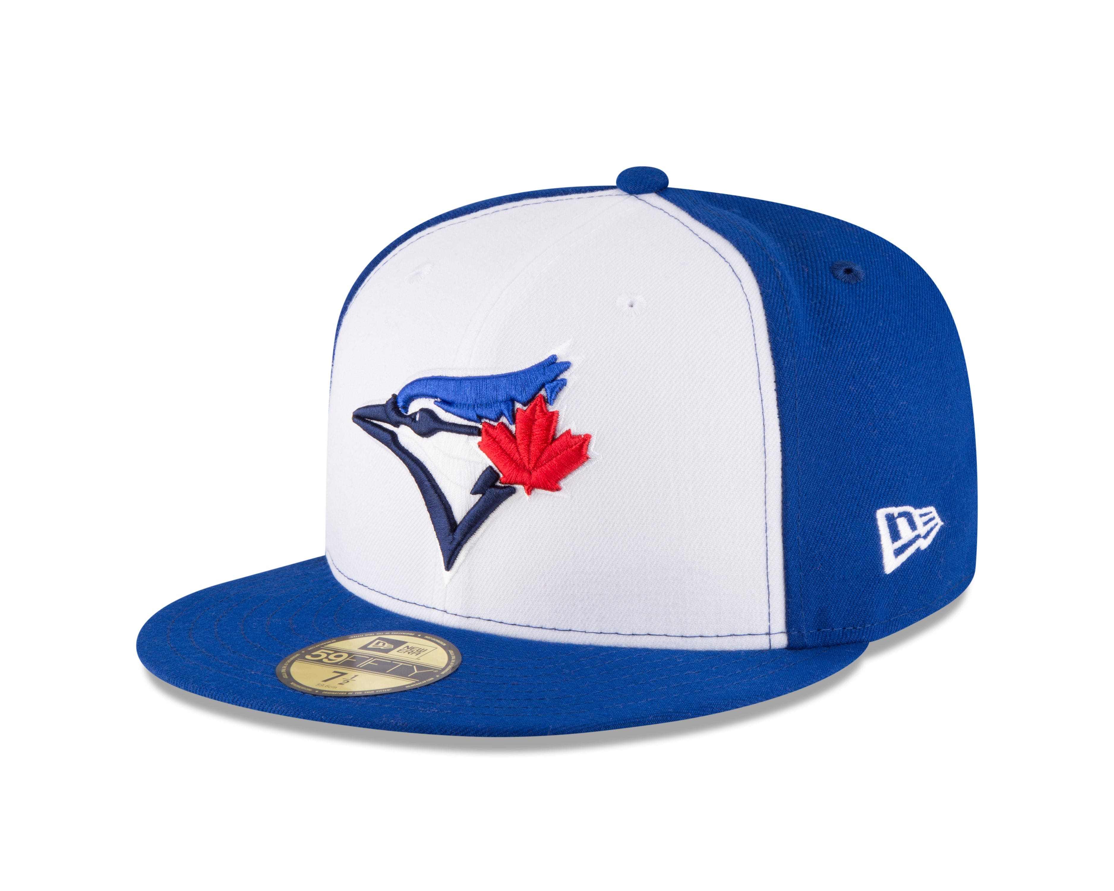 Toronto Blue Jays MLB New Era Men's White/Royal Blue 59Fifty Authentic Collection Fitted Hat